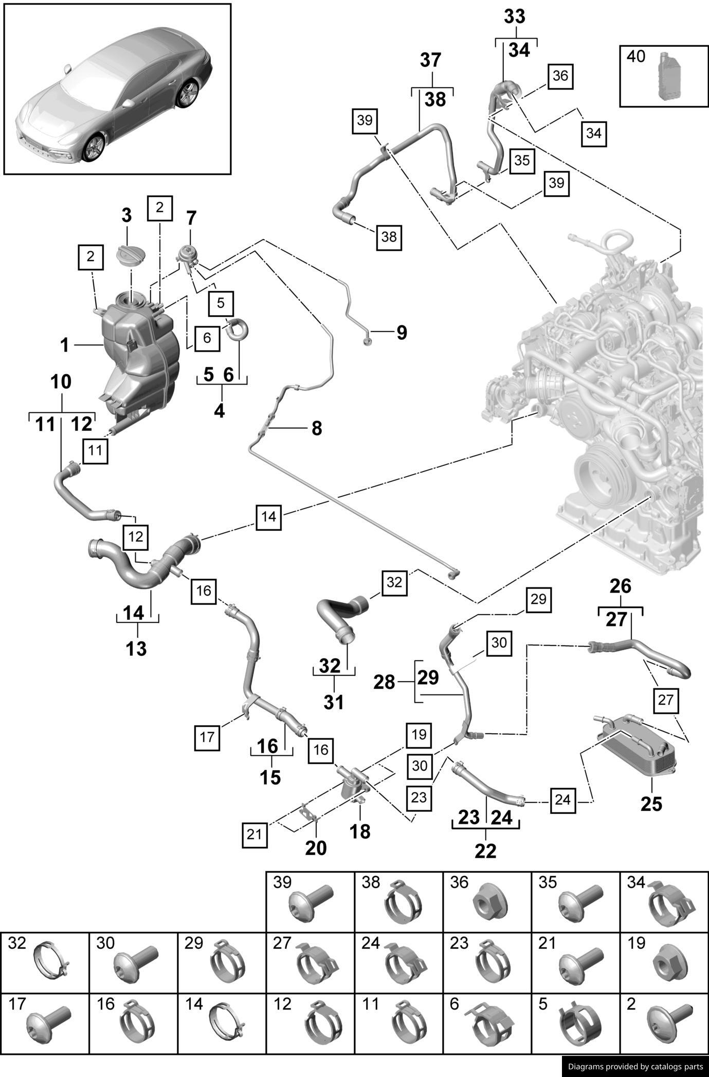 Car part diagram