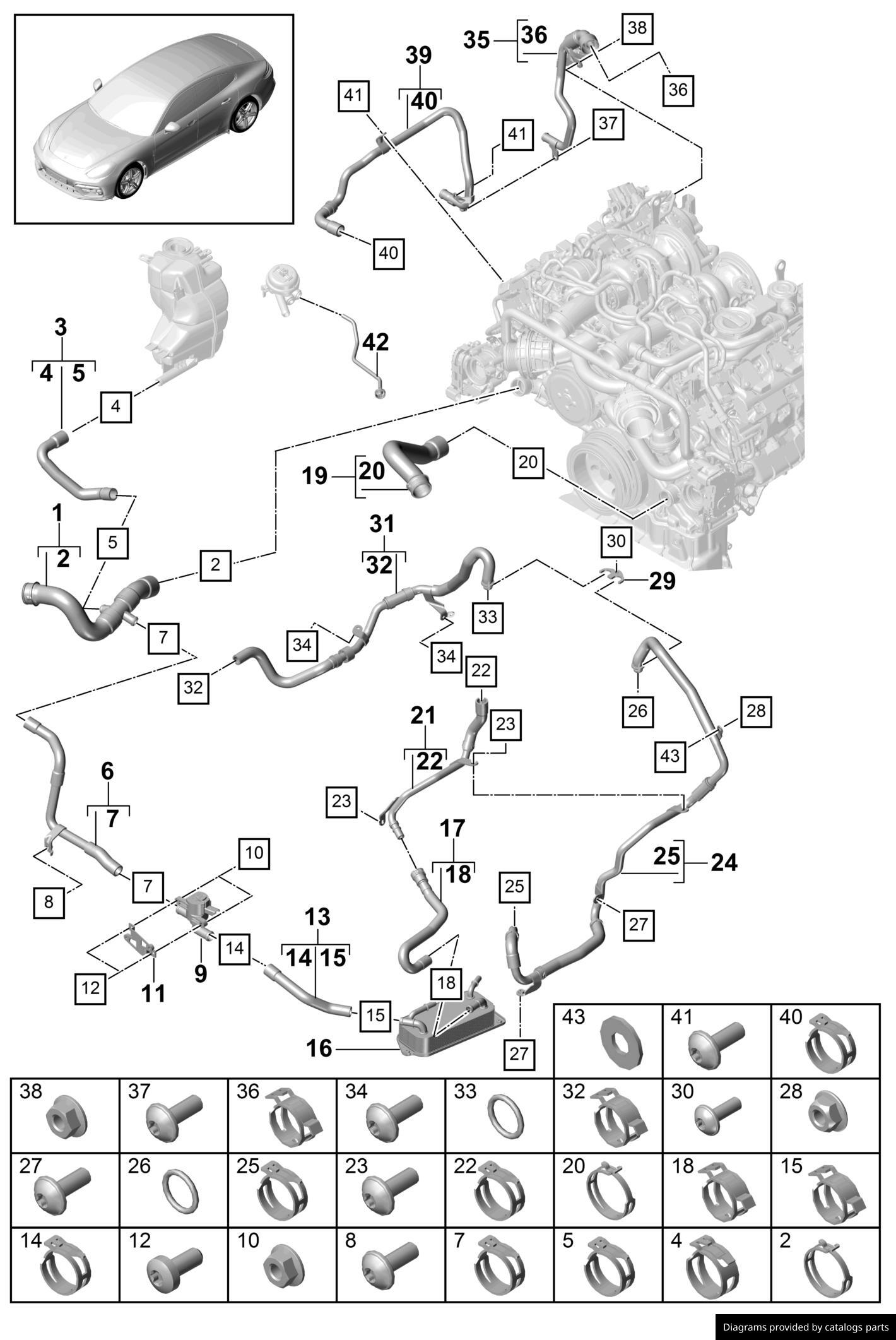 Car part diagram