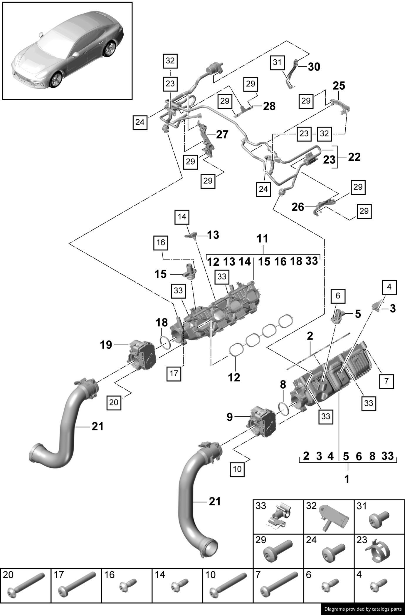 Car part diagram