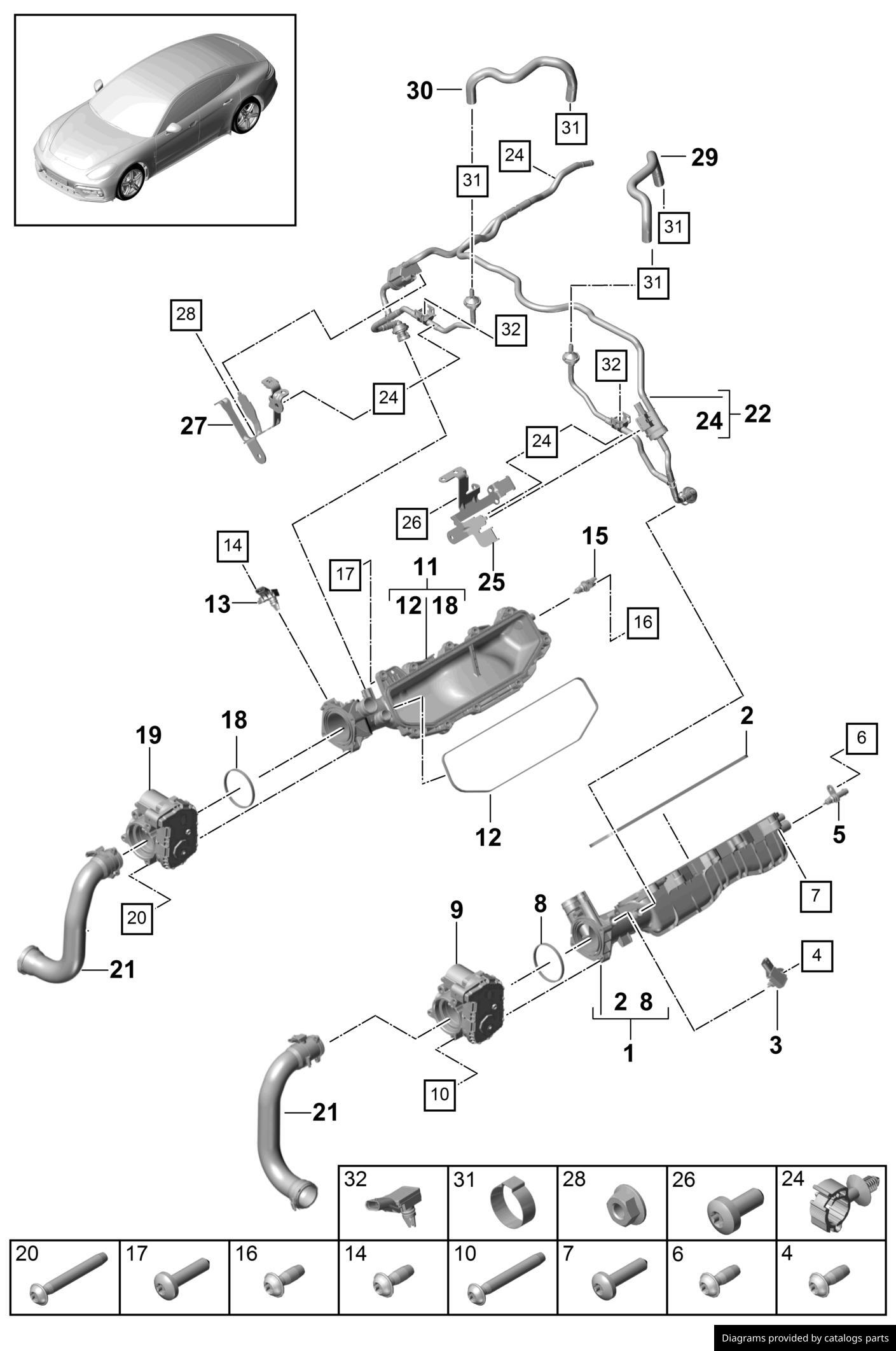 Car part diagram