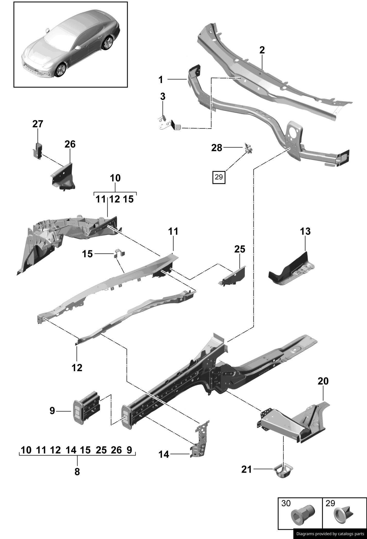 Car part diagram