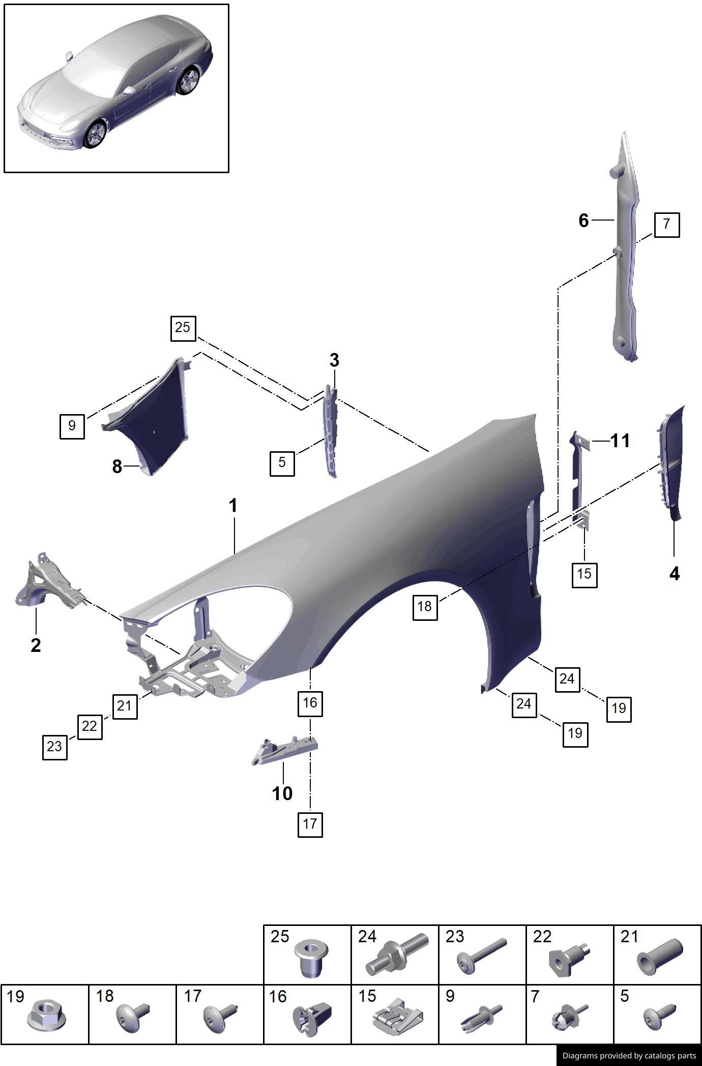 Car part diagram