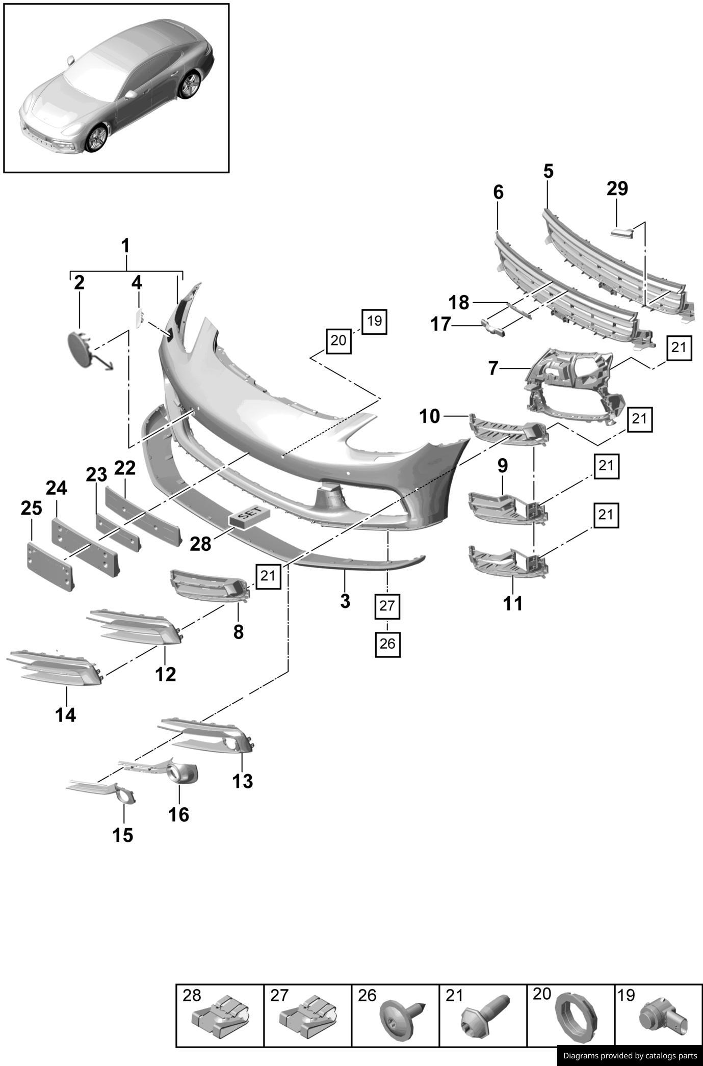 Car part diagram