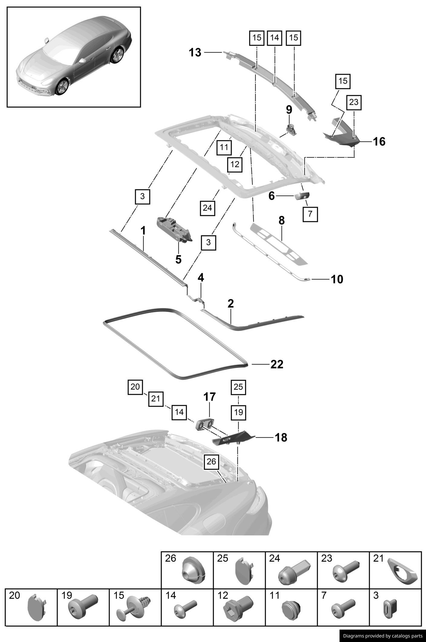 Car part diagram