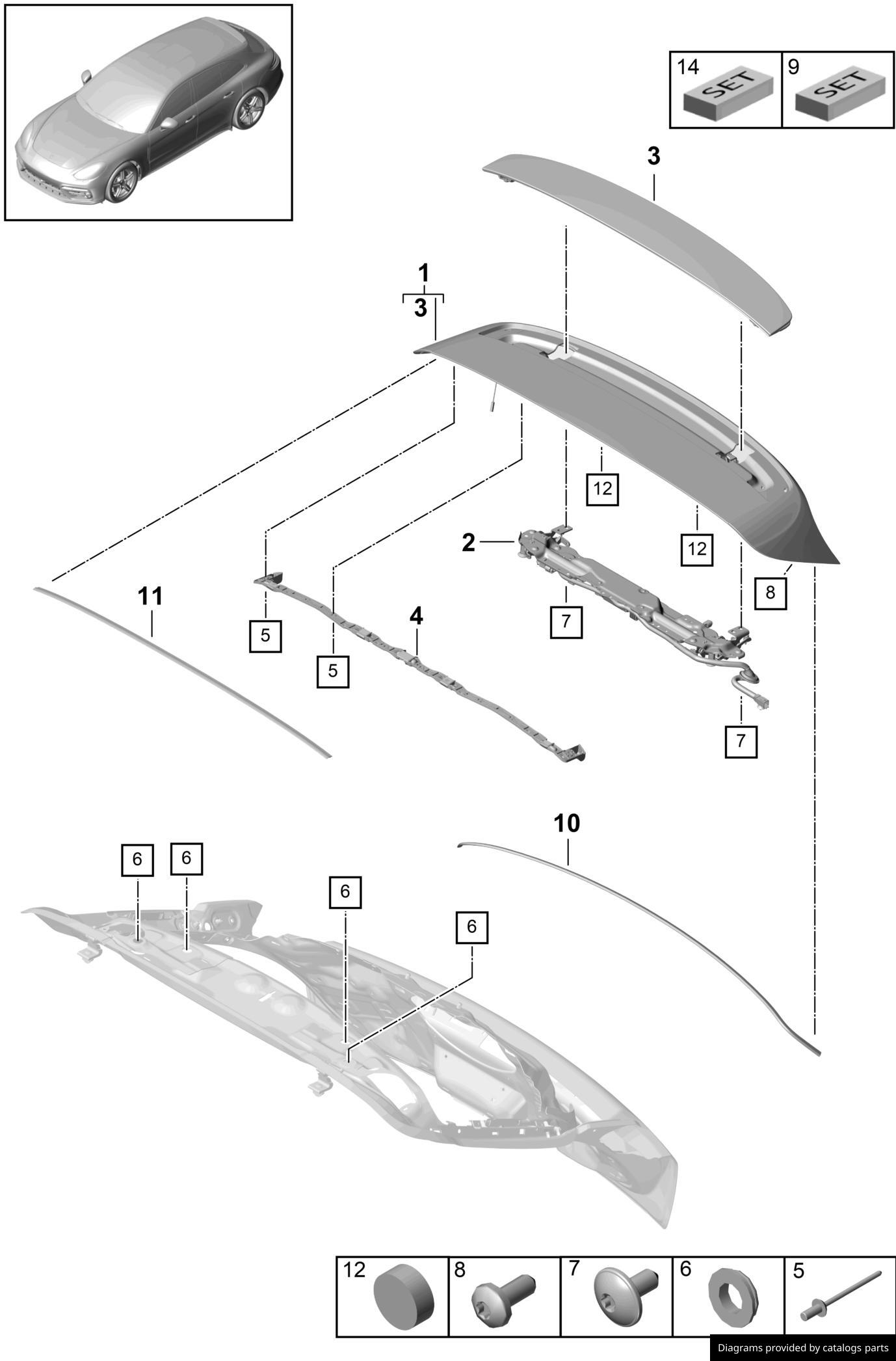Car part diagram