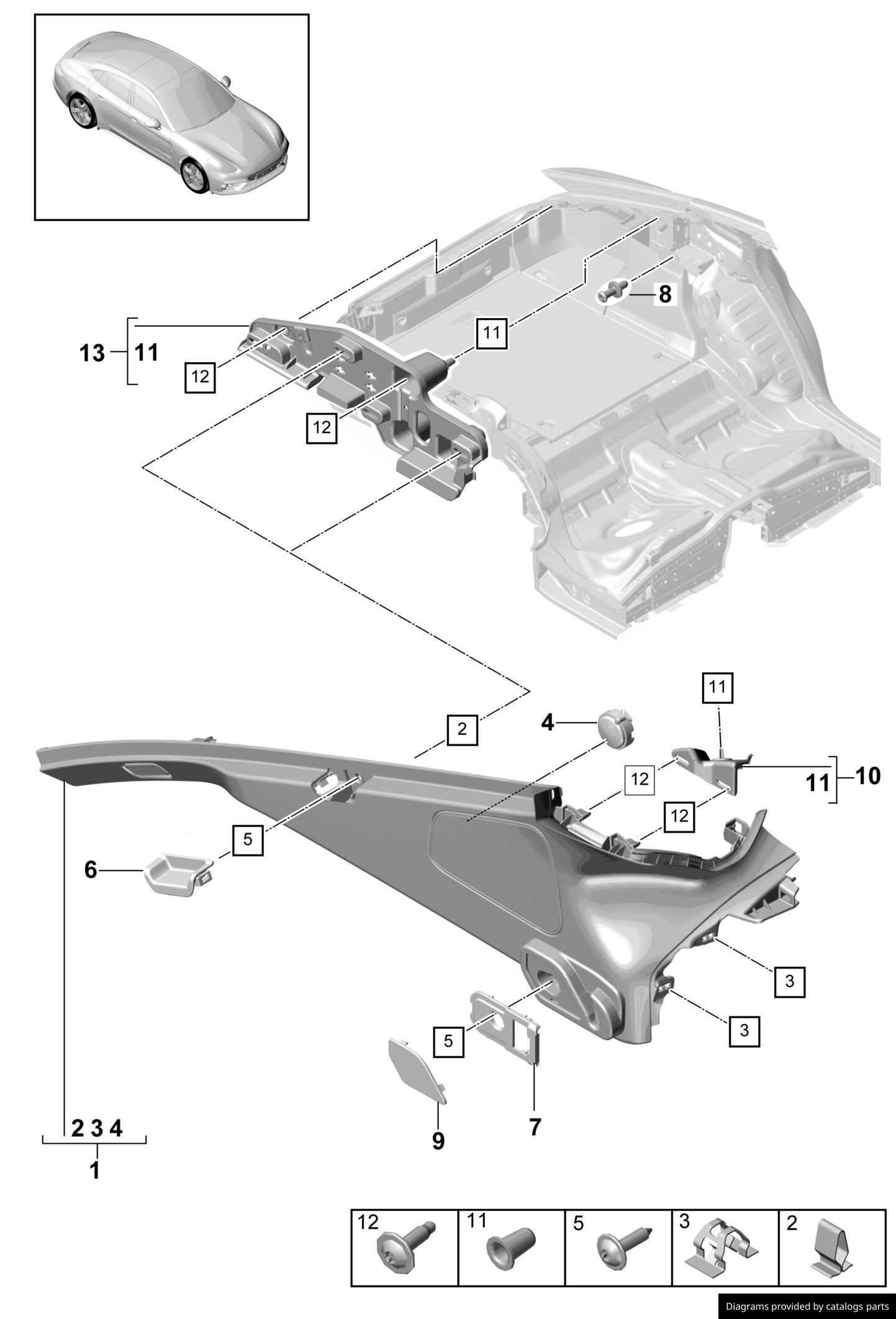 Car part diagram