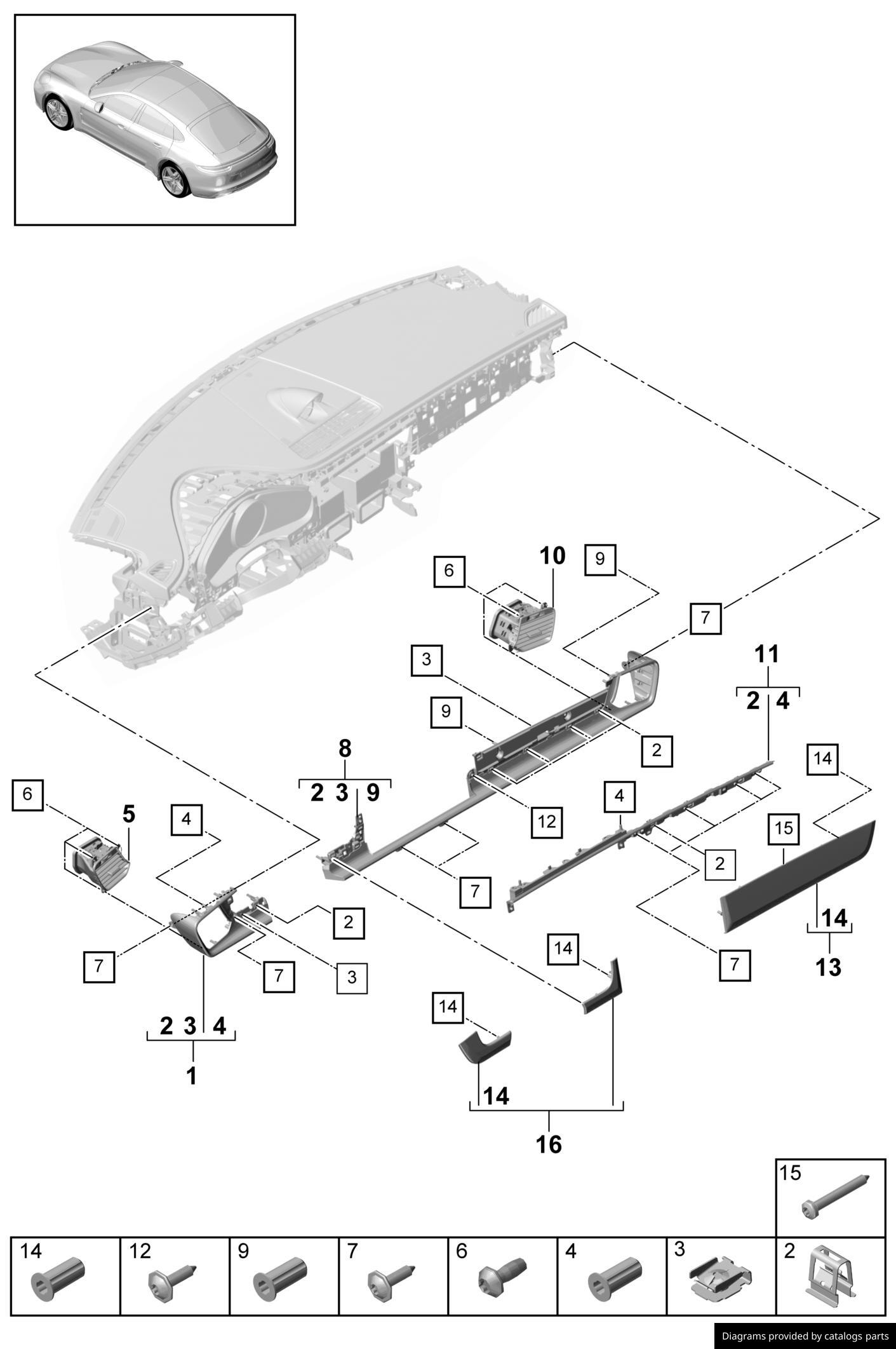 Car part diagram