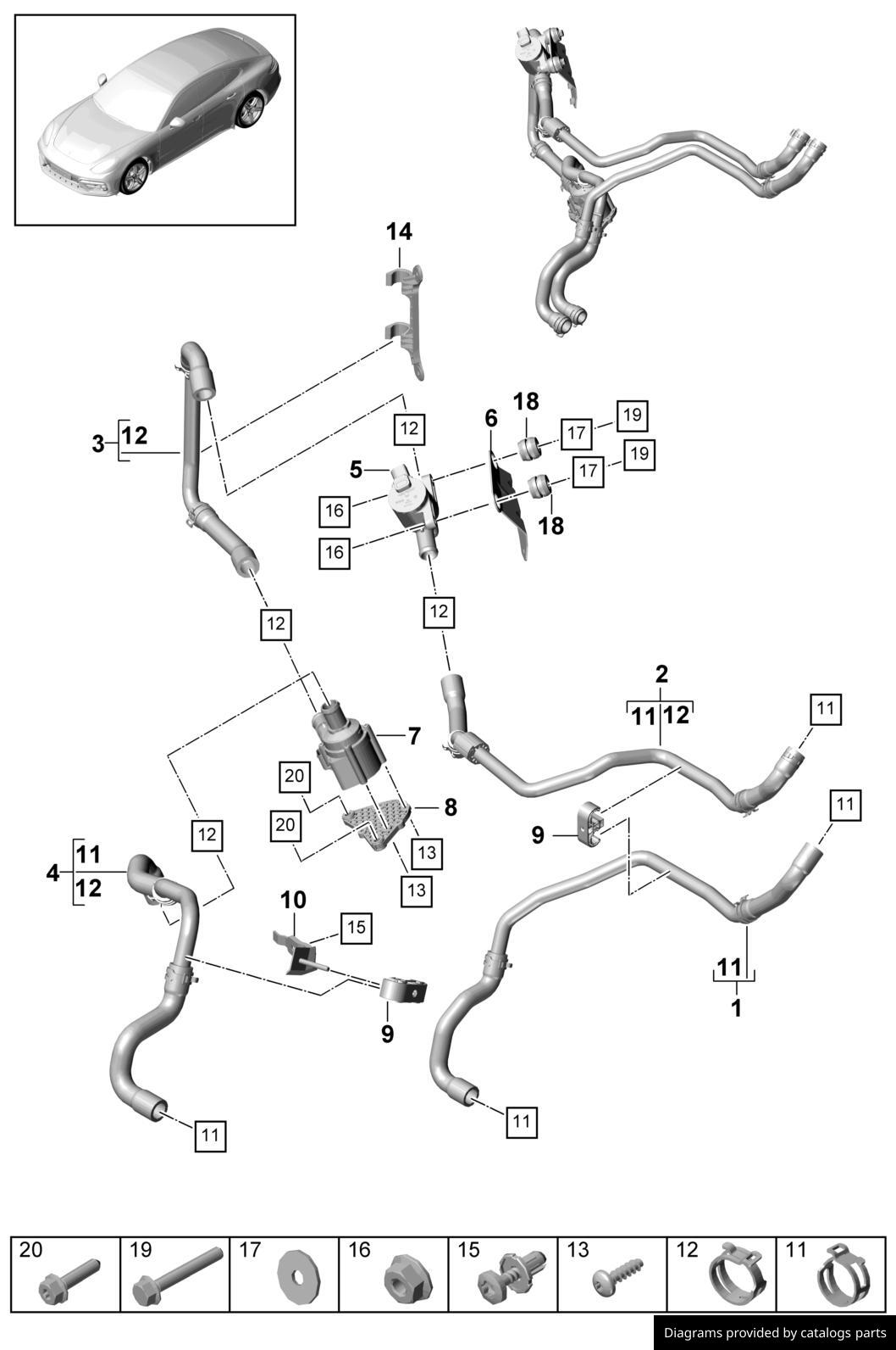 Car part diagram