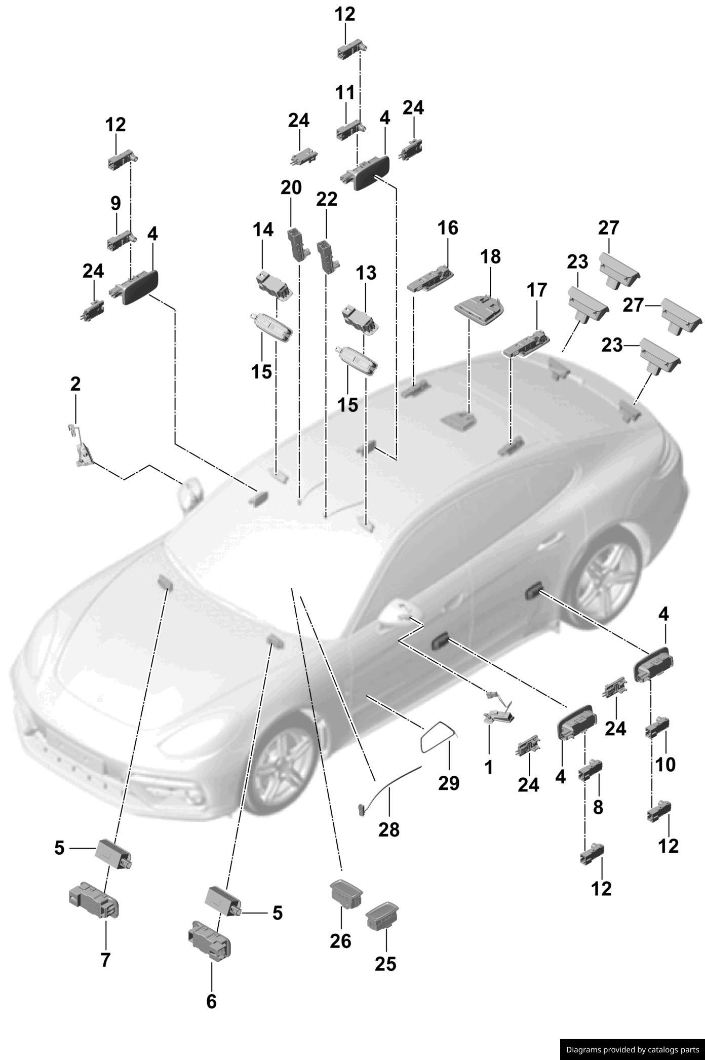 Car part diagram