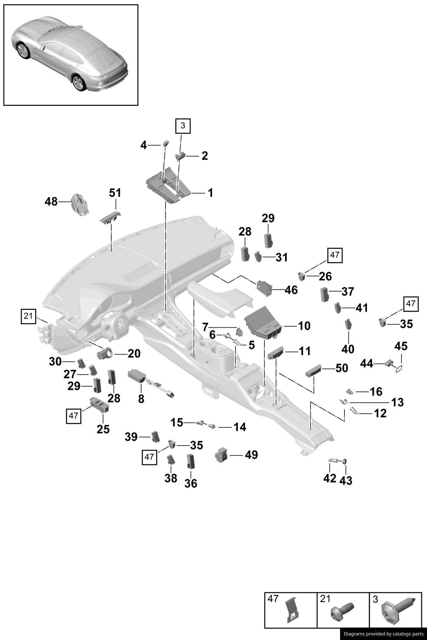 Car part diagram