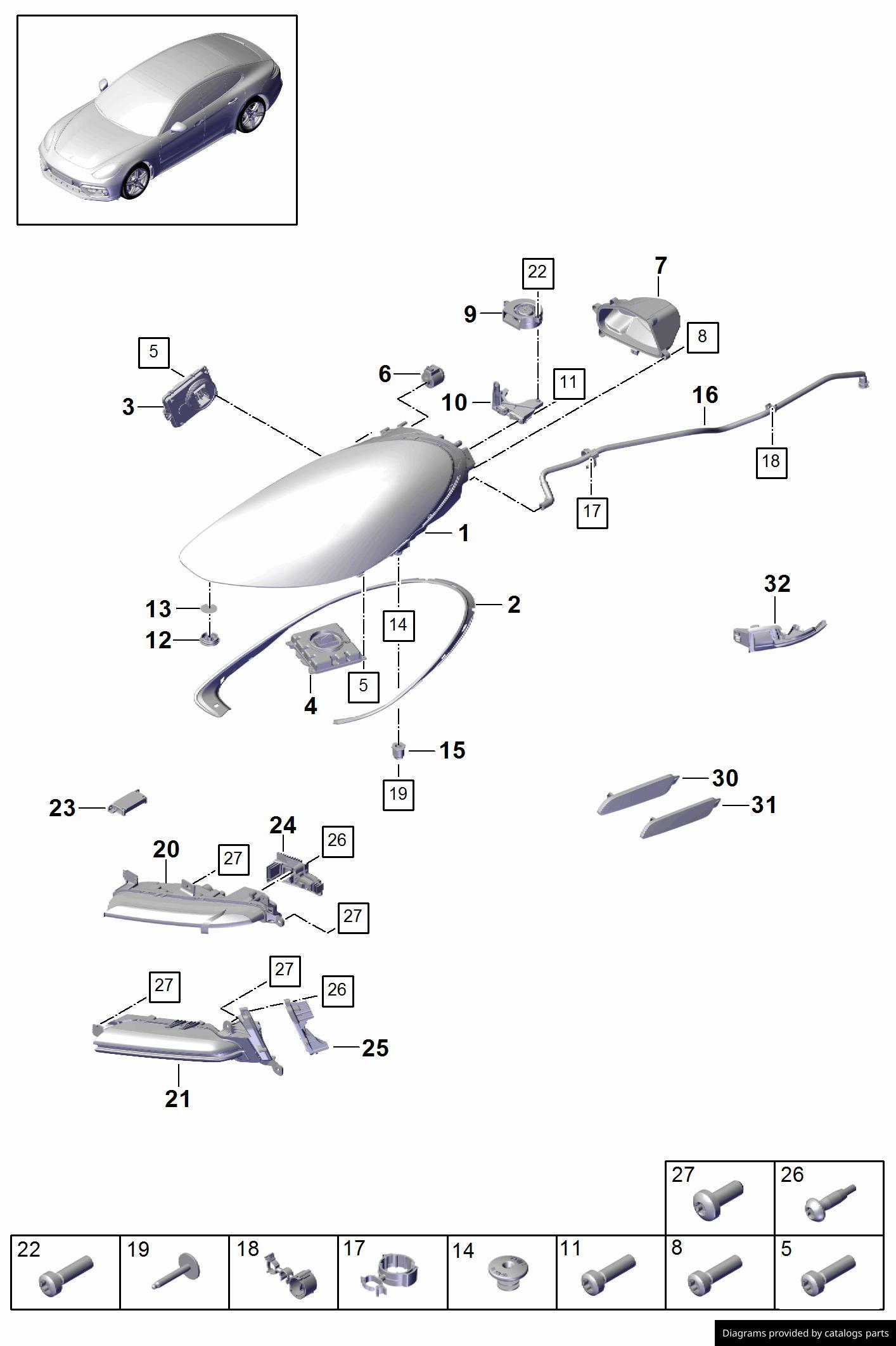 Car part diagram