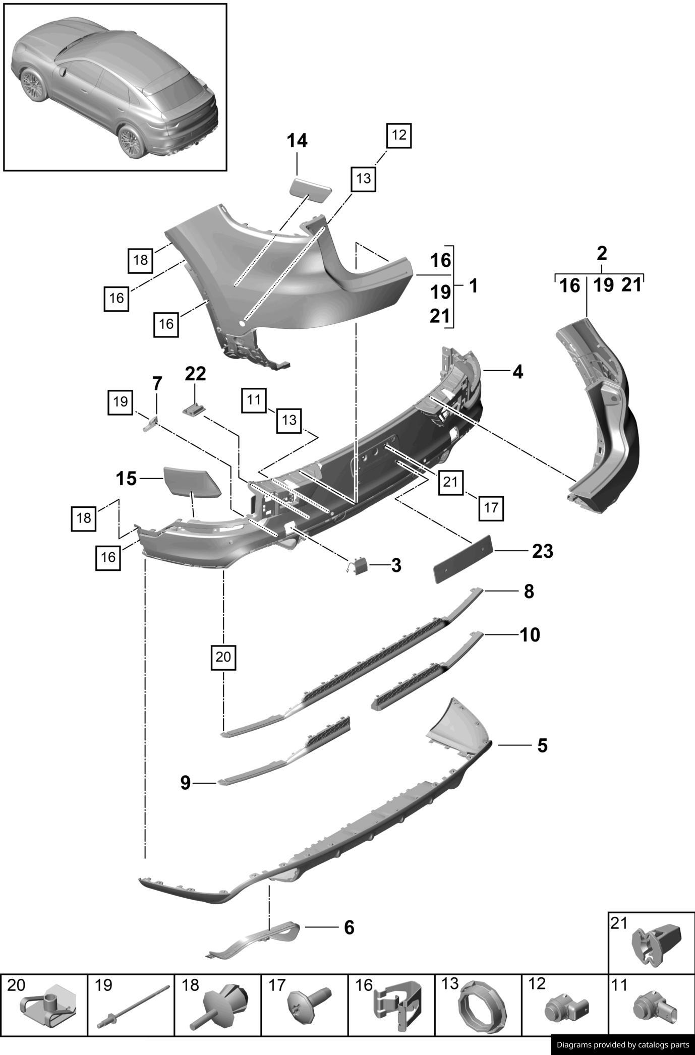 Car part diagram