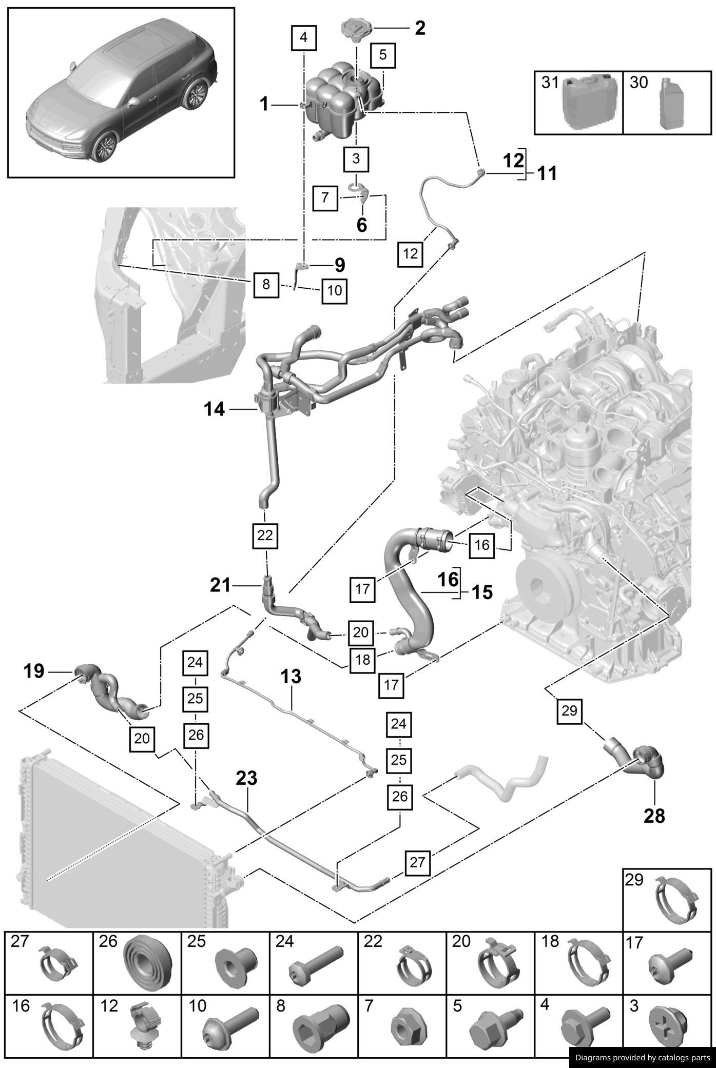 Car part diagram