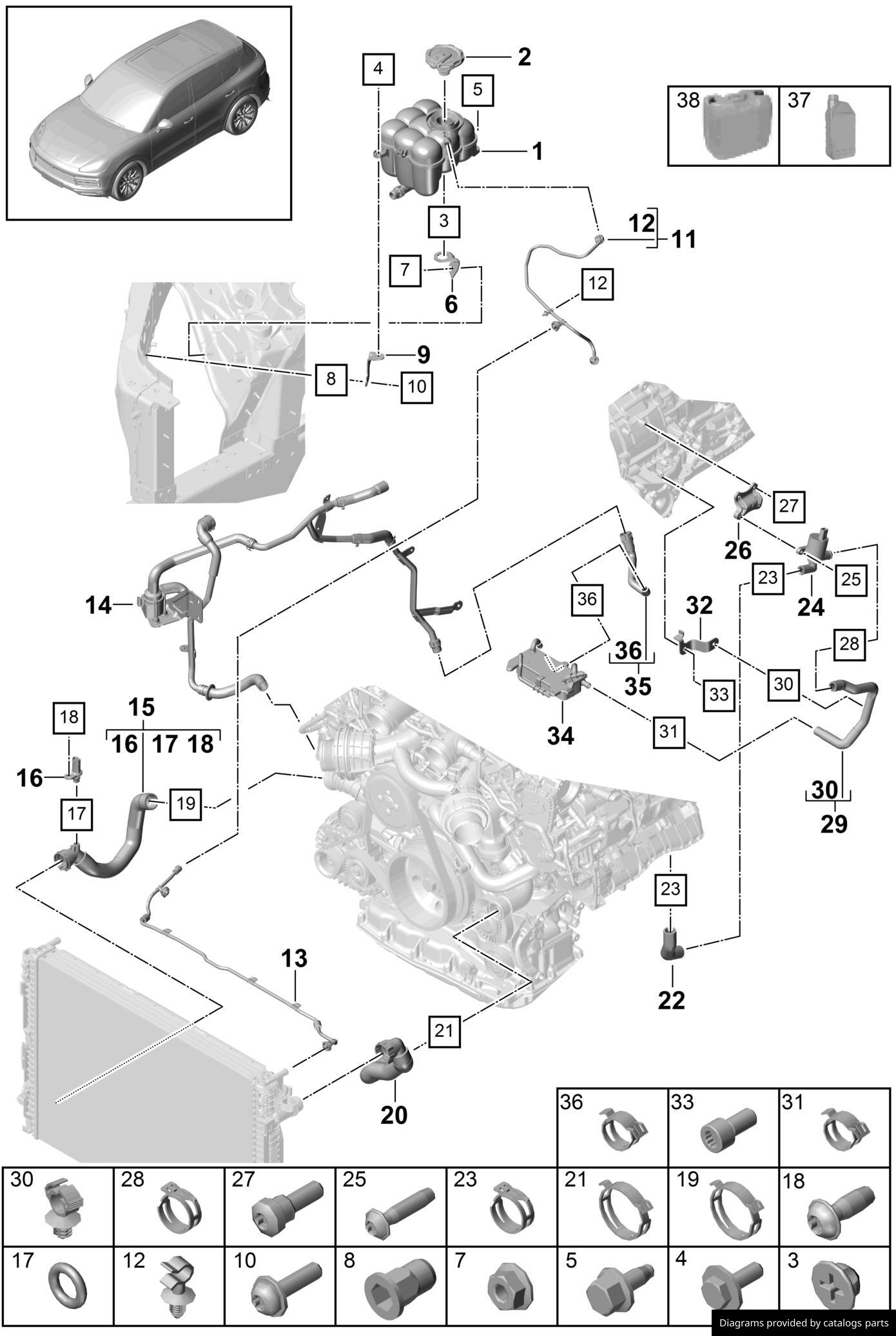 Car part diagram