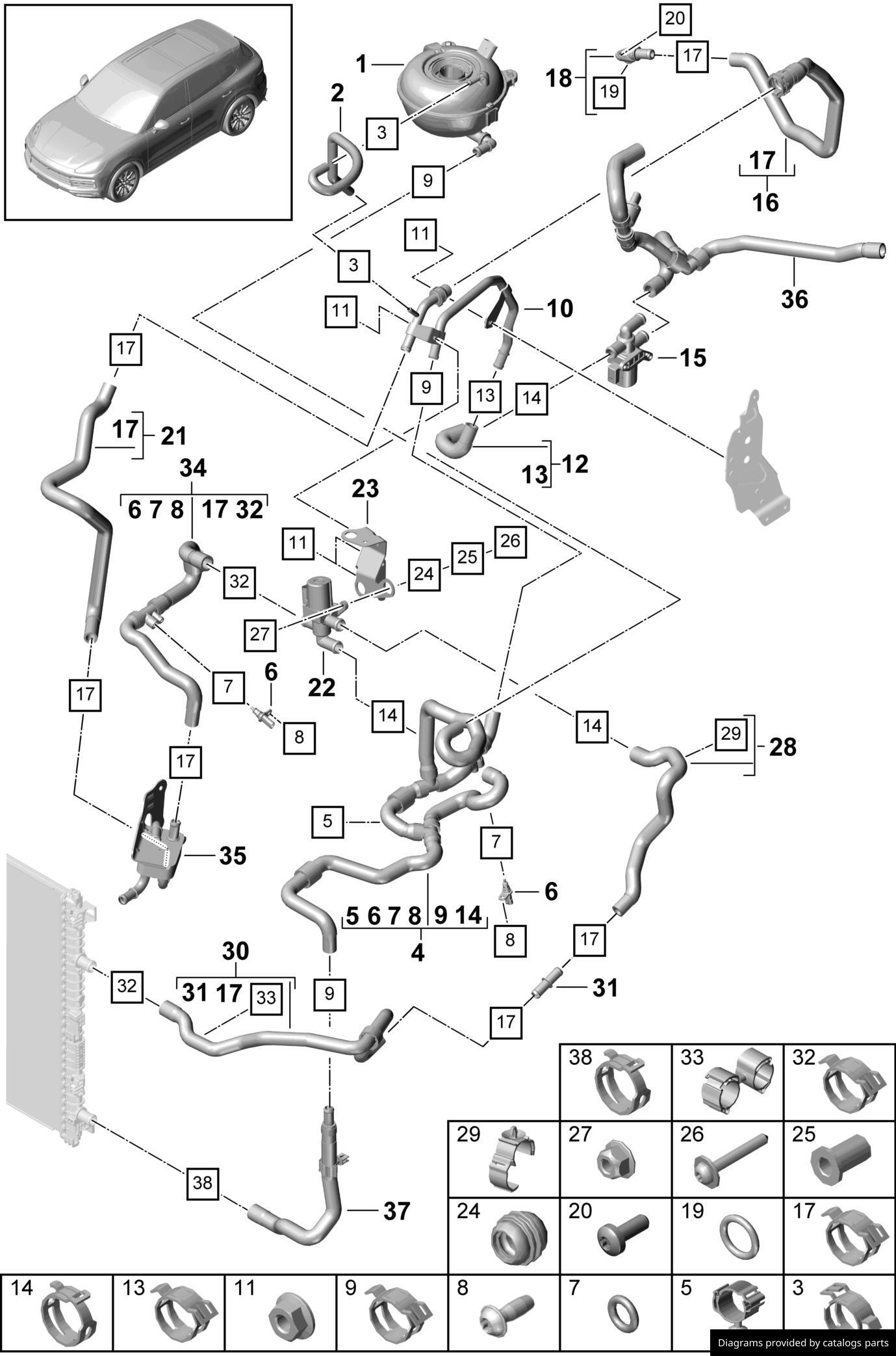 Car part diagram