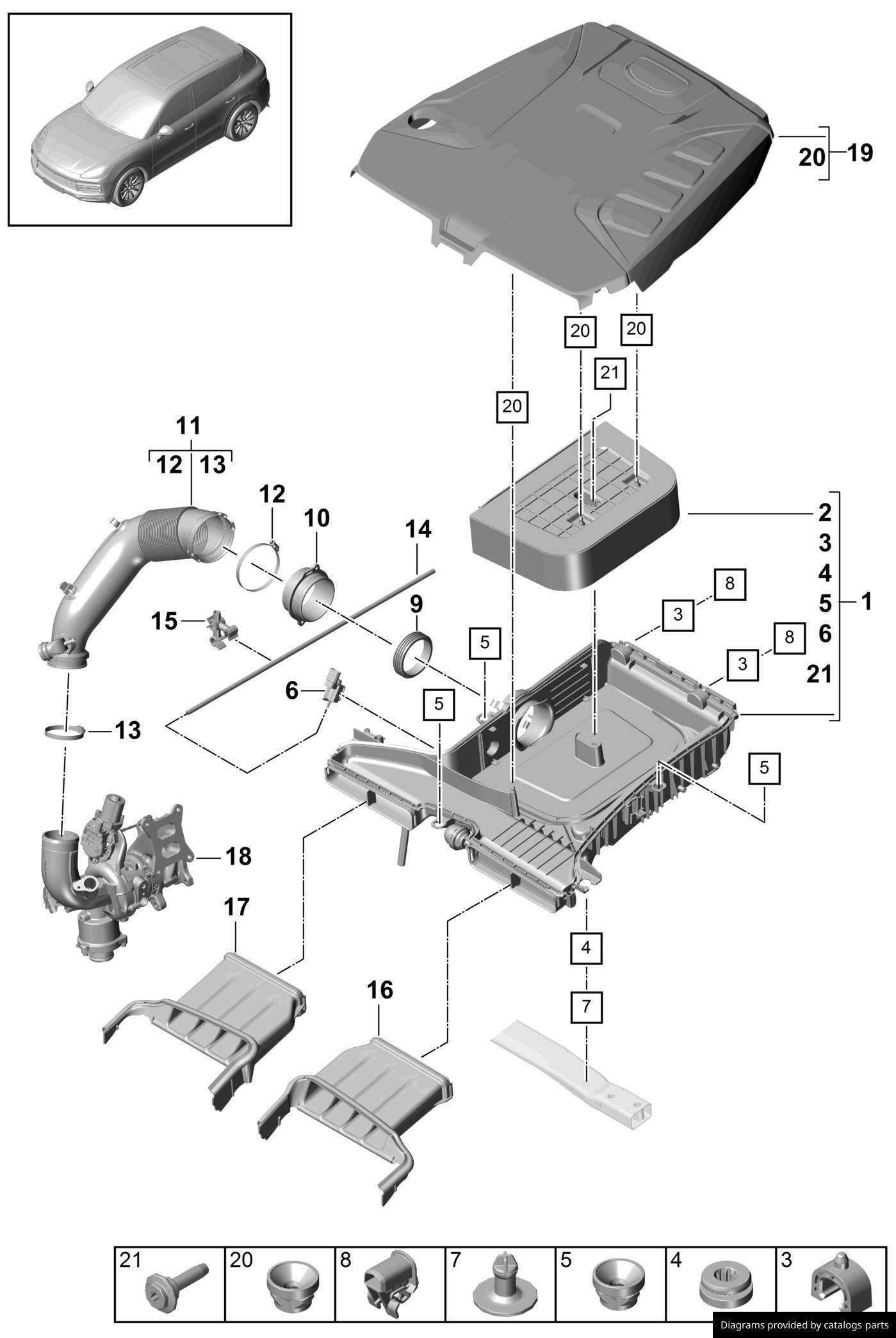 Car part diagram