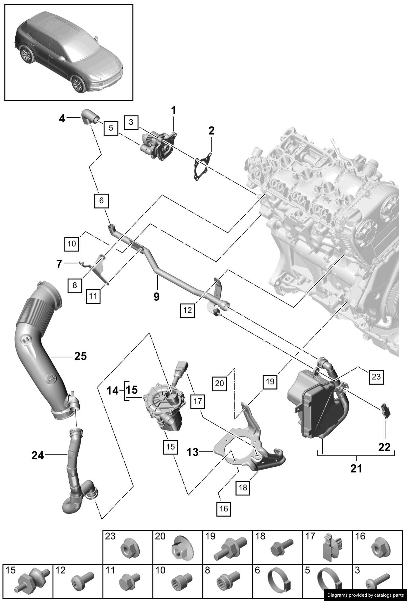 Car part diagram