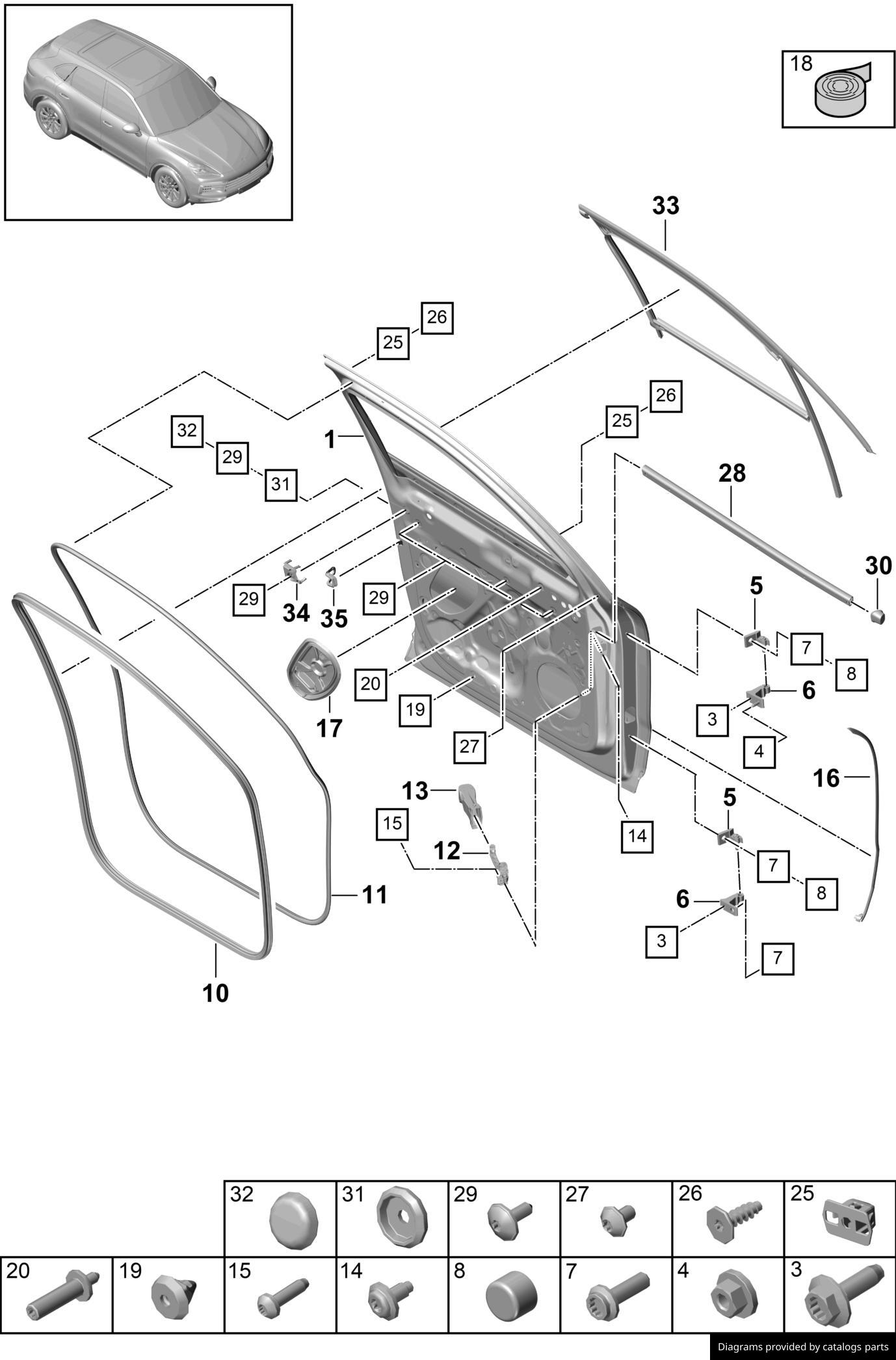 Car part diagram