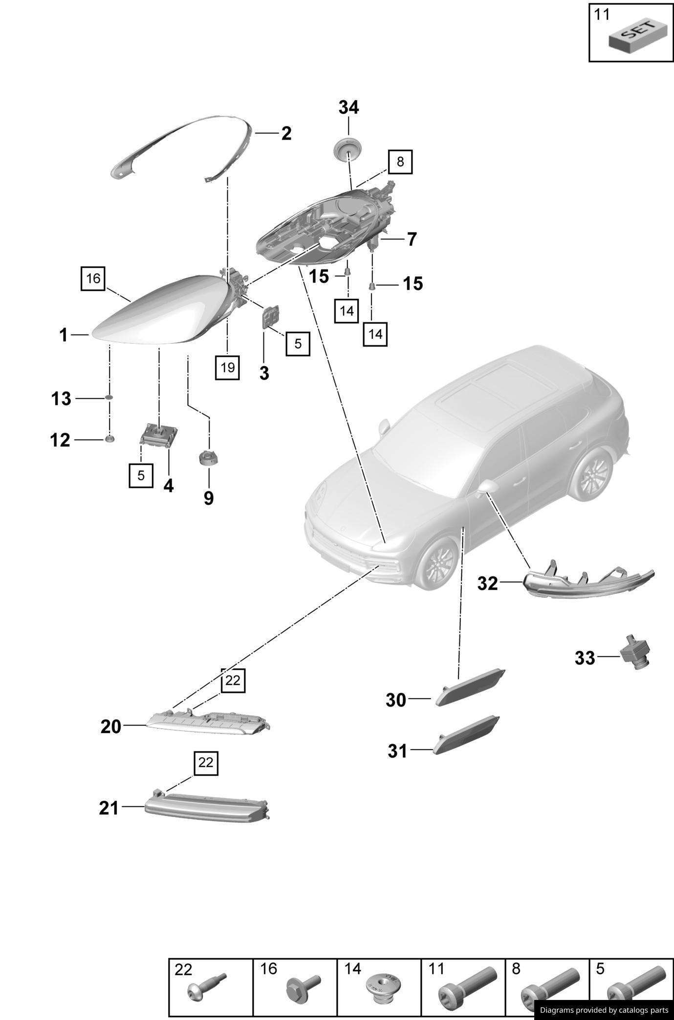 Car part diagram