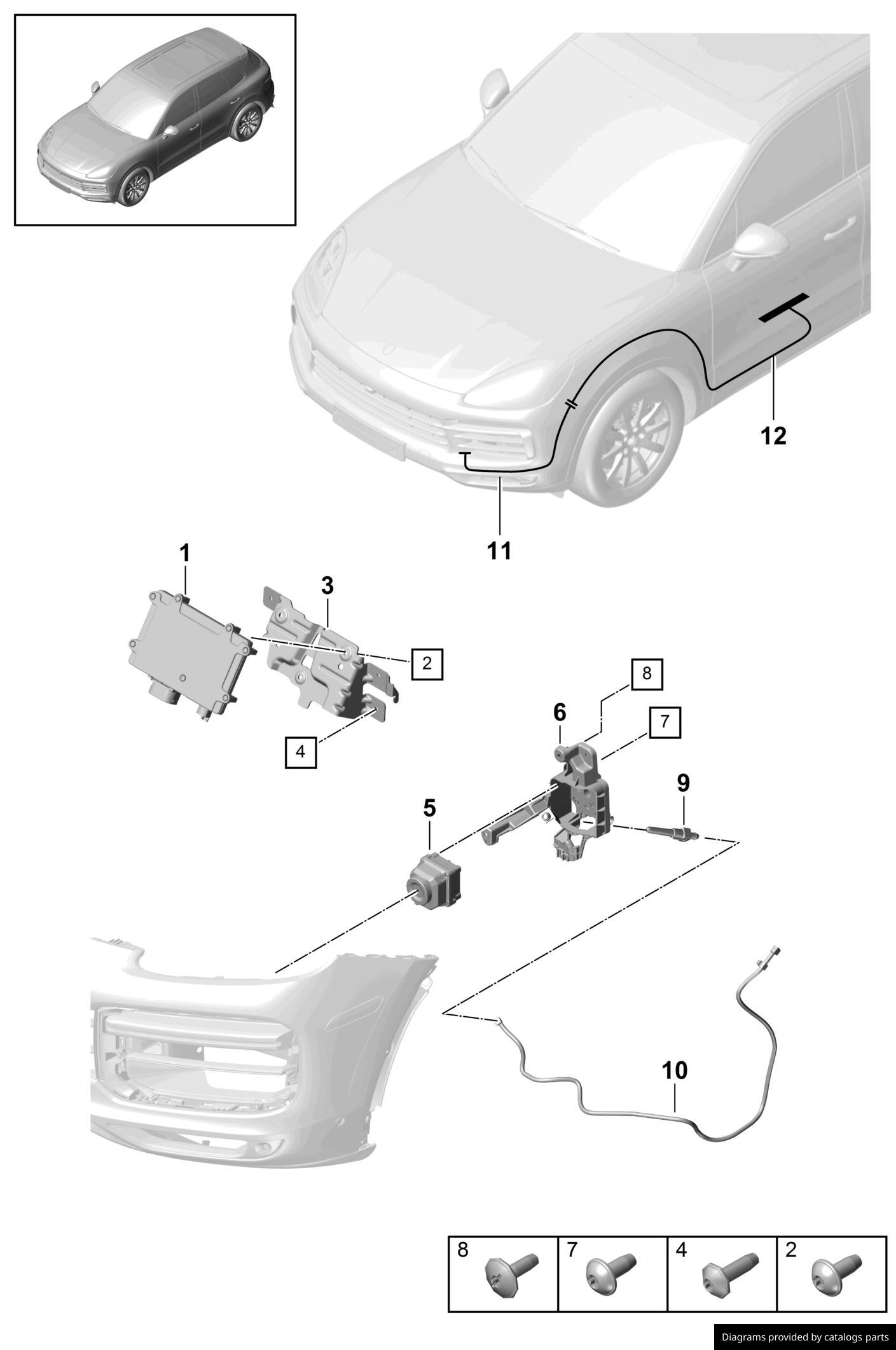 Car part diagram