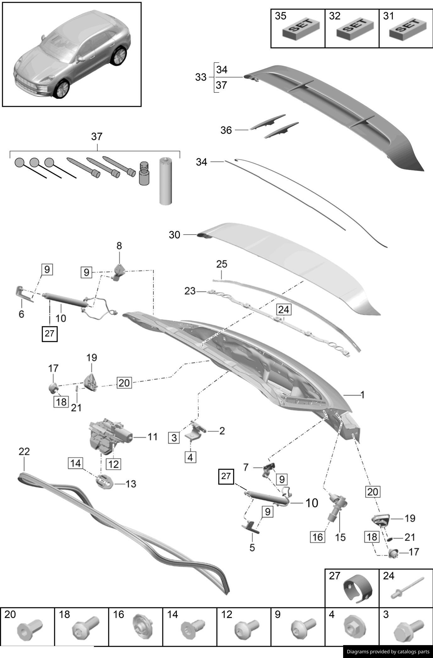 Car part diagram