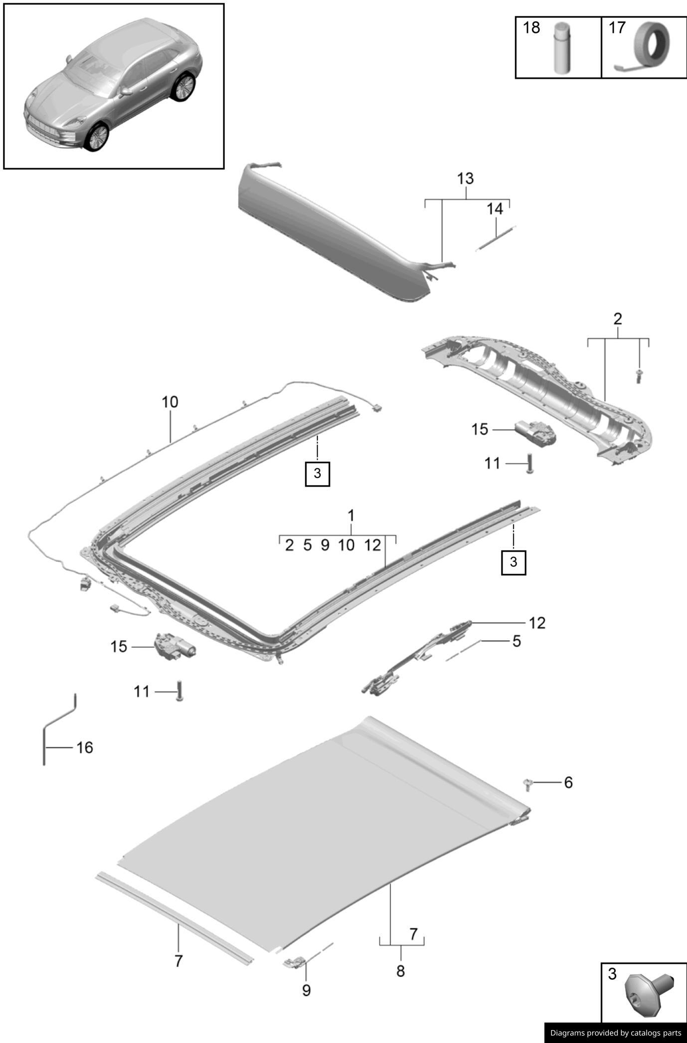 Car part diagram