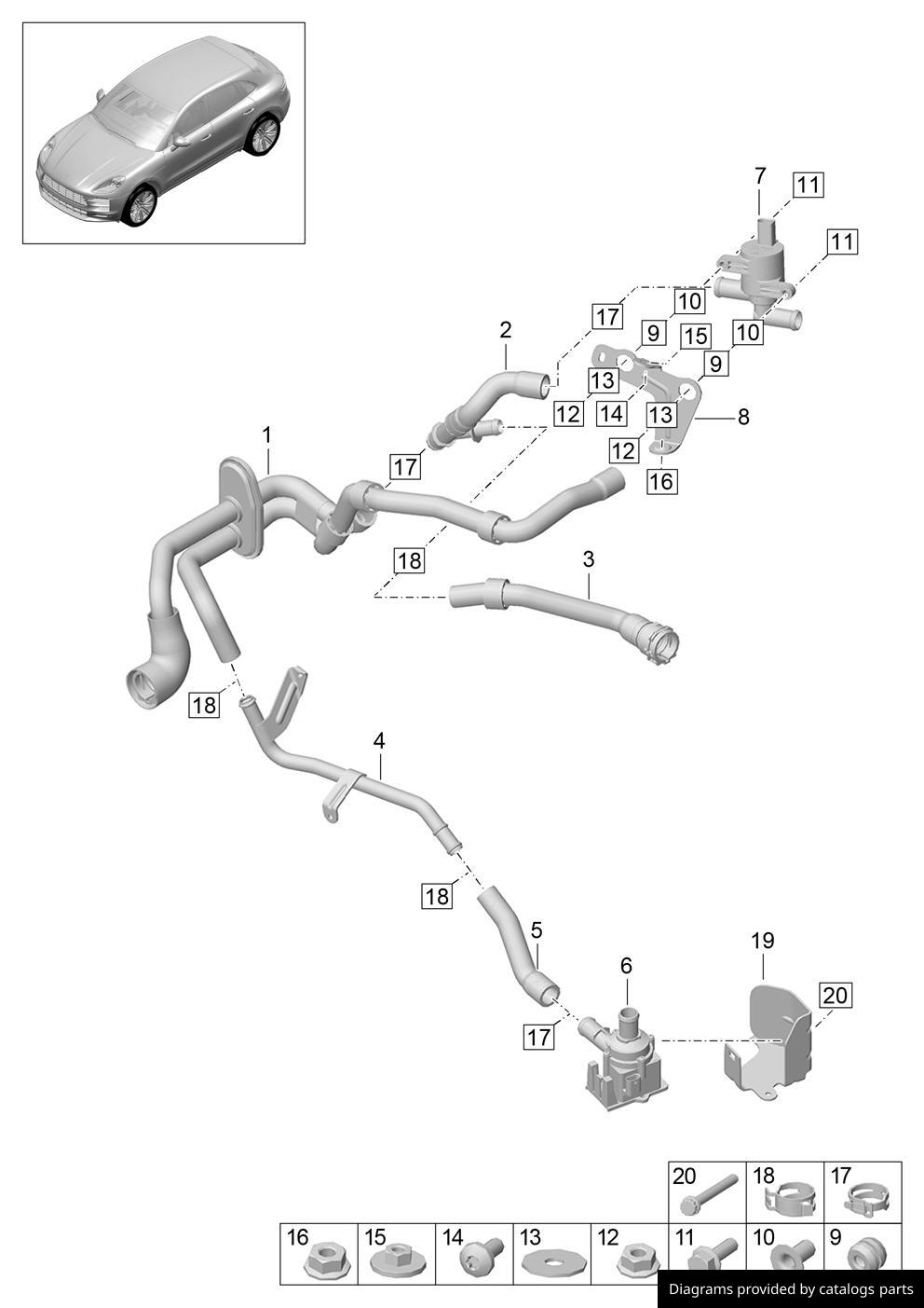 Car part diagram