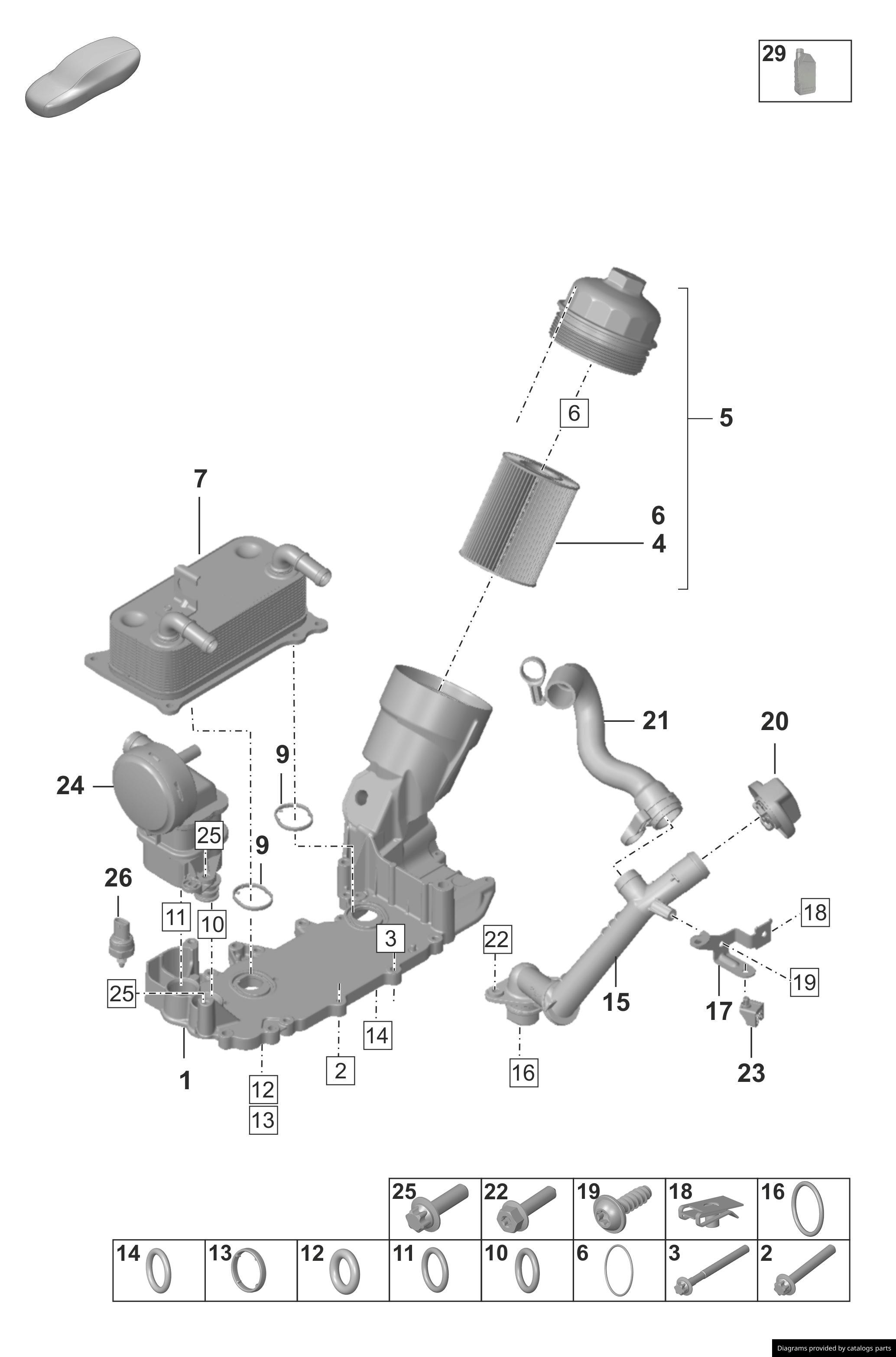 Car part diagram
