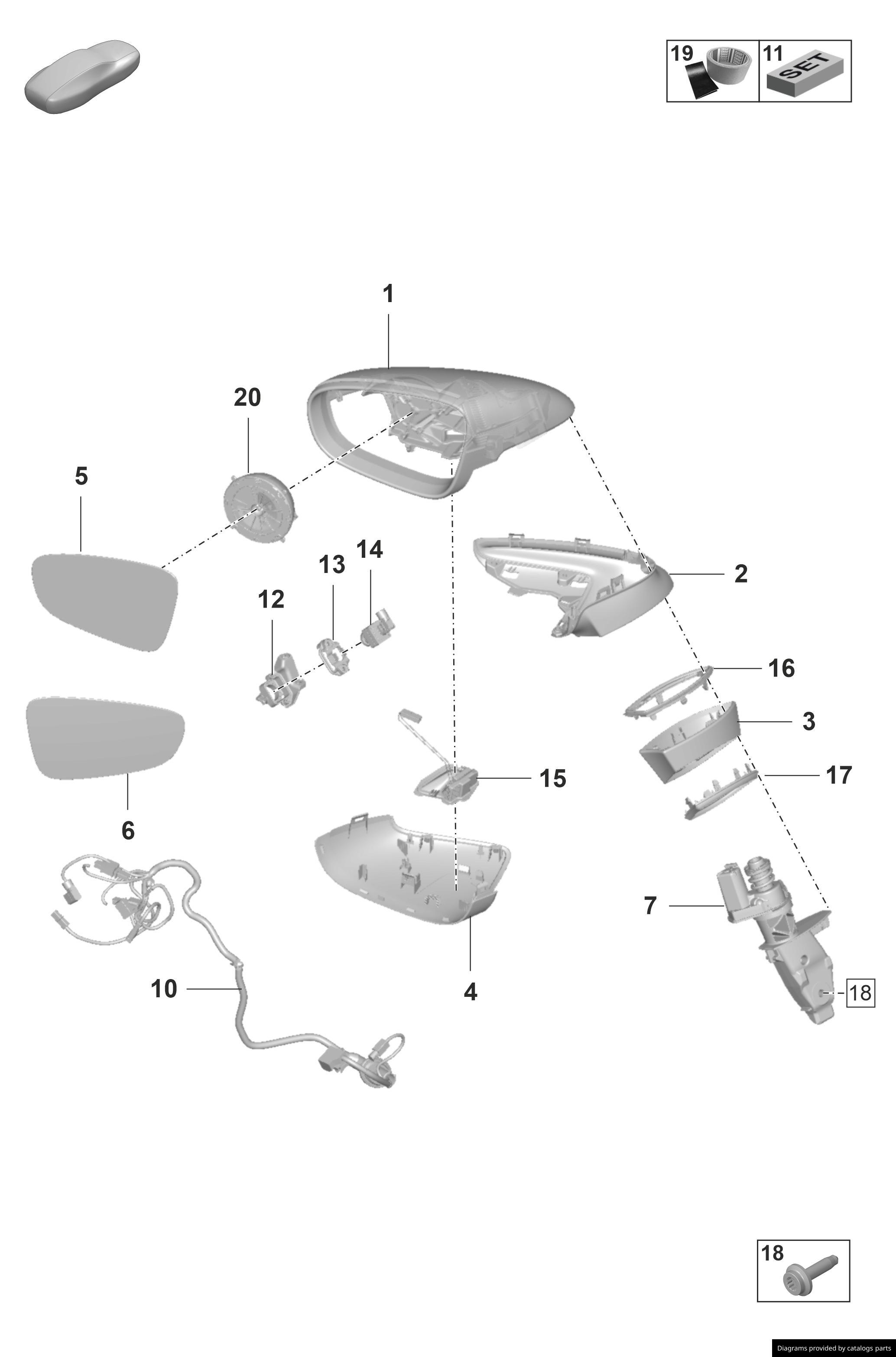 Car part diagram