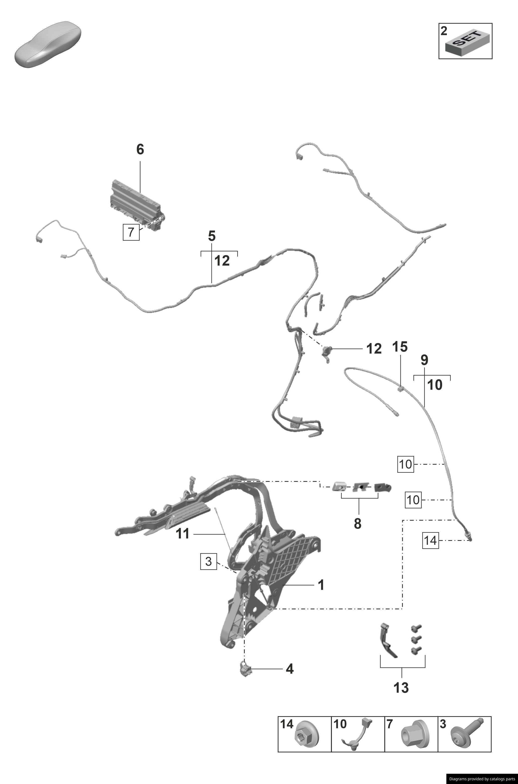 Car part diagram