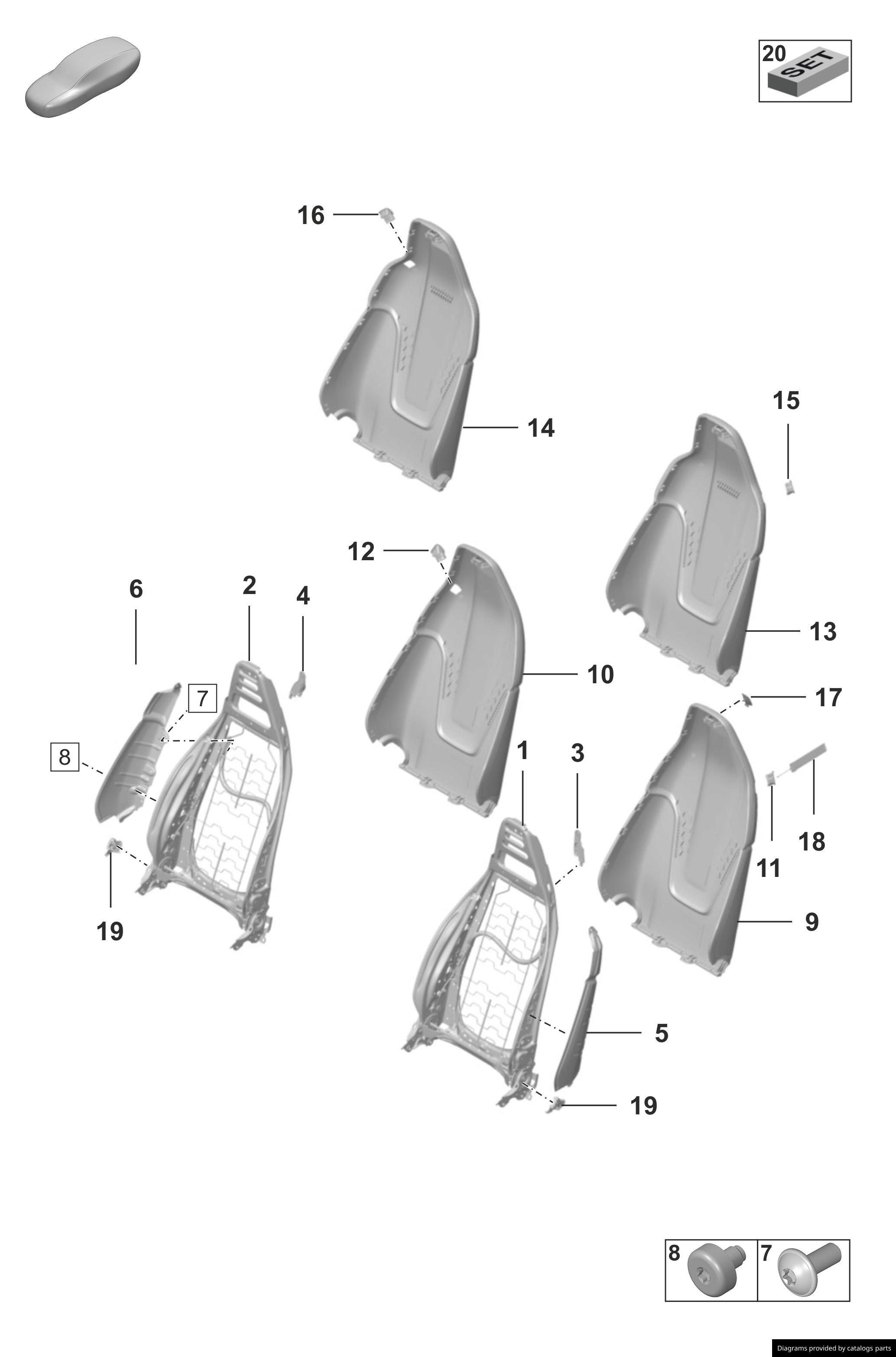 Car part diagram