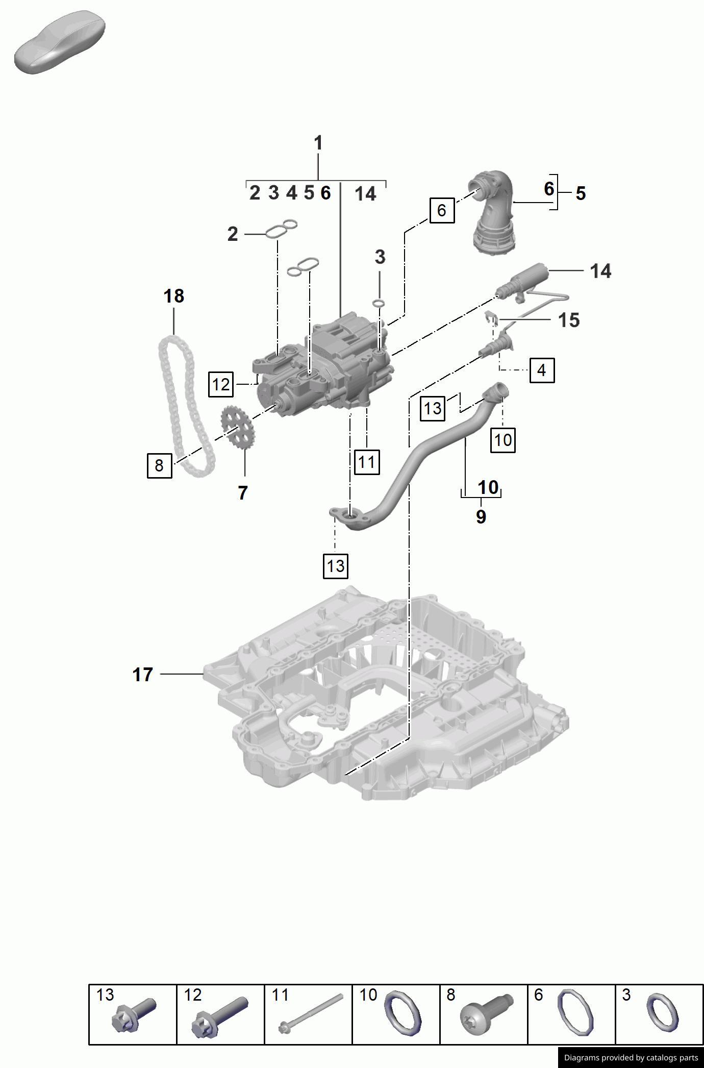 Car part diagram