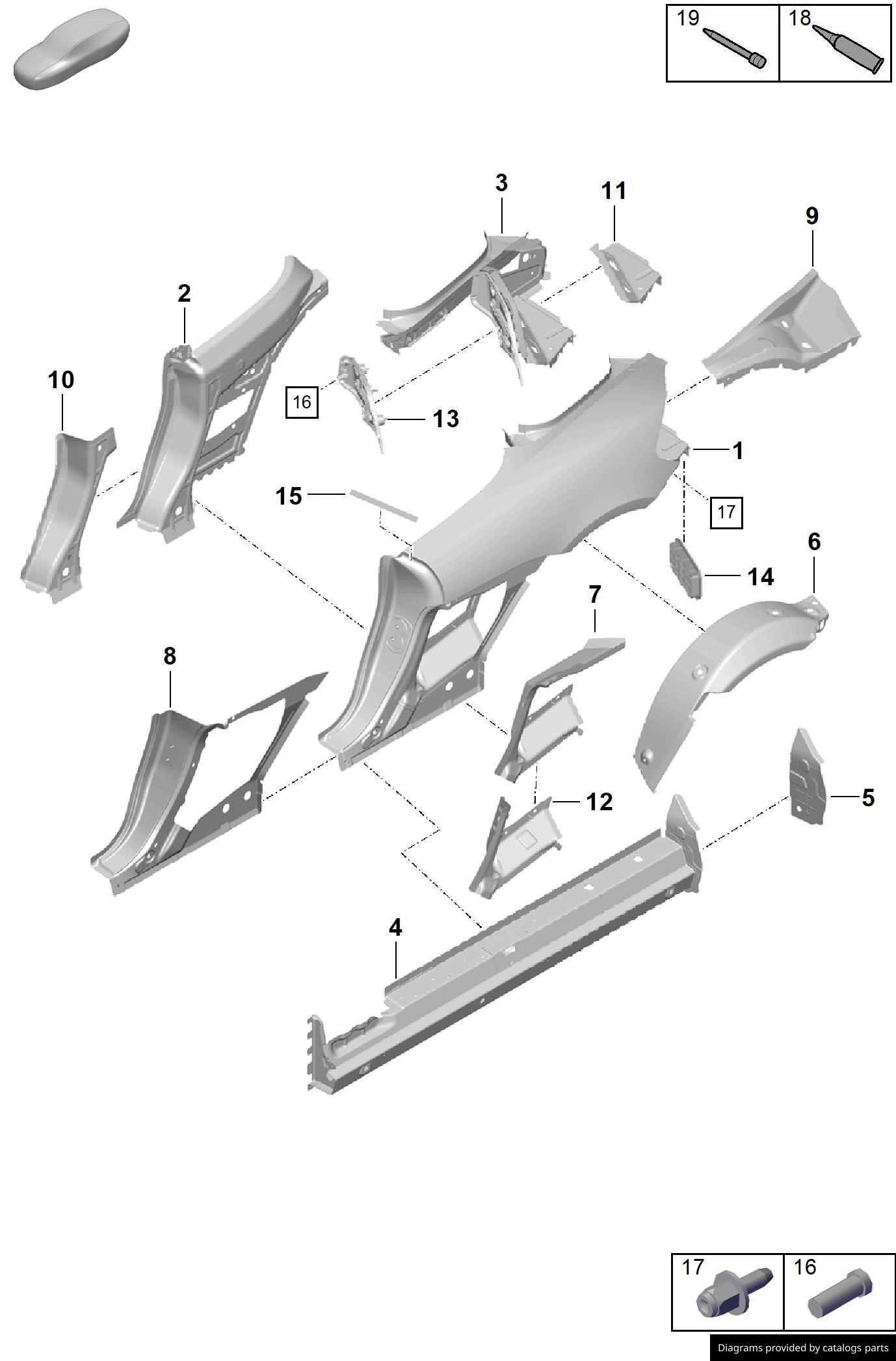 Car part diagram
