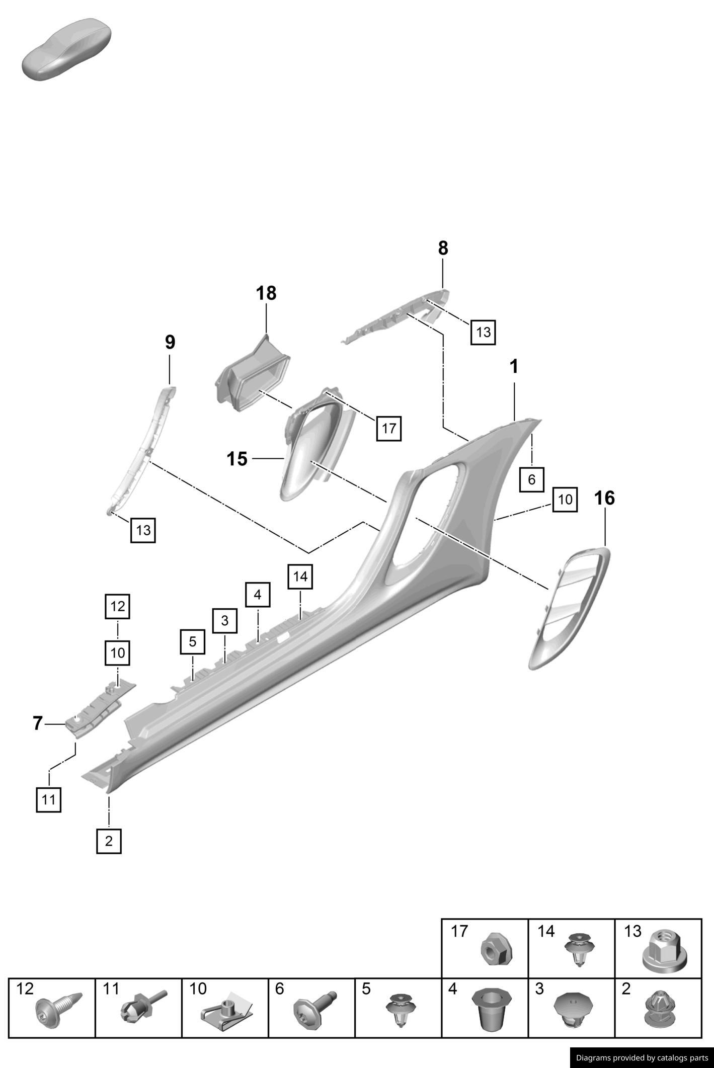 Car part diagram