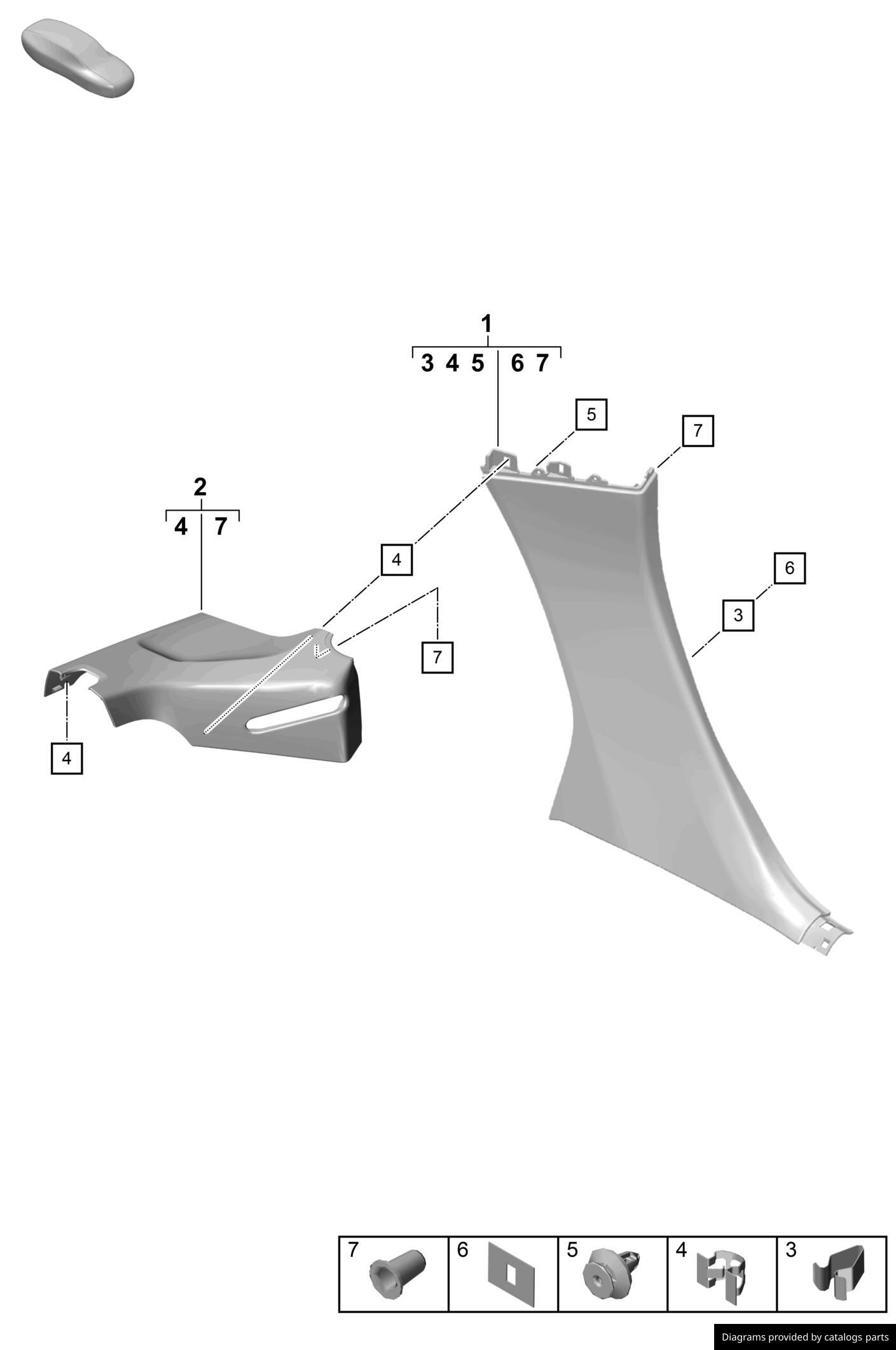 Car part diagram