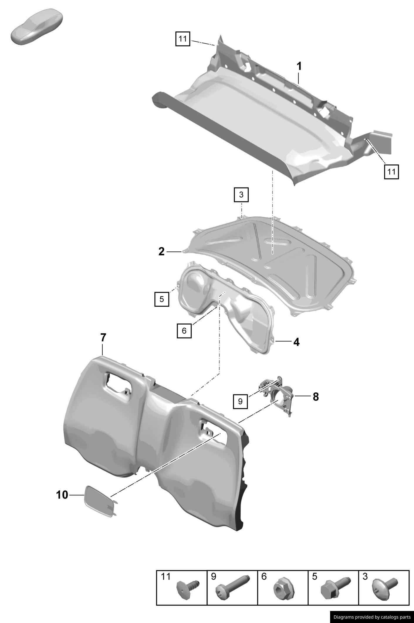 Car part diagram