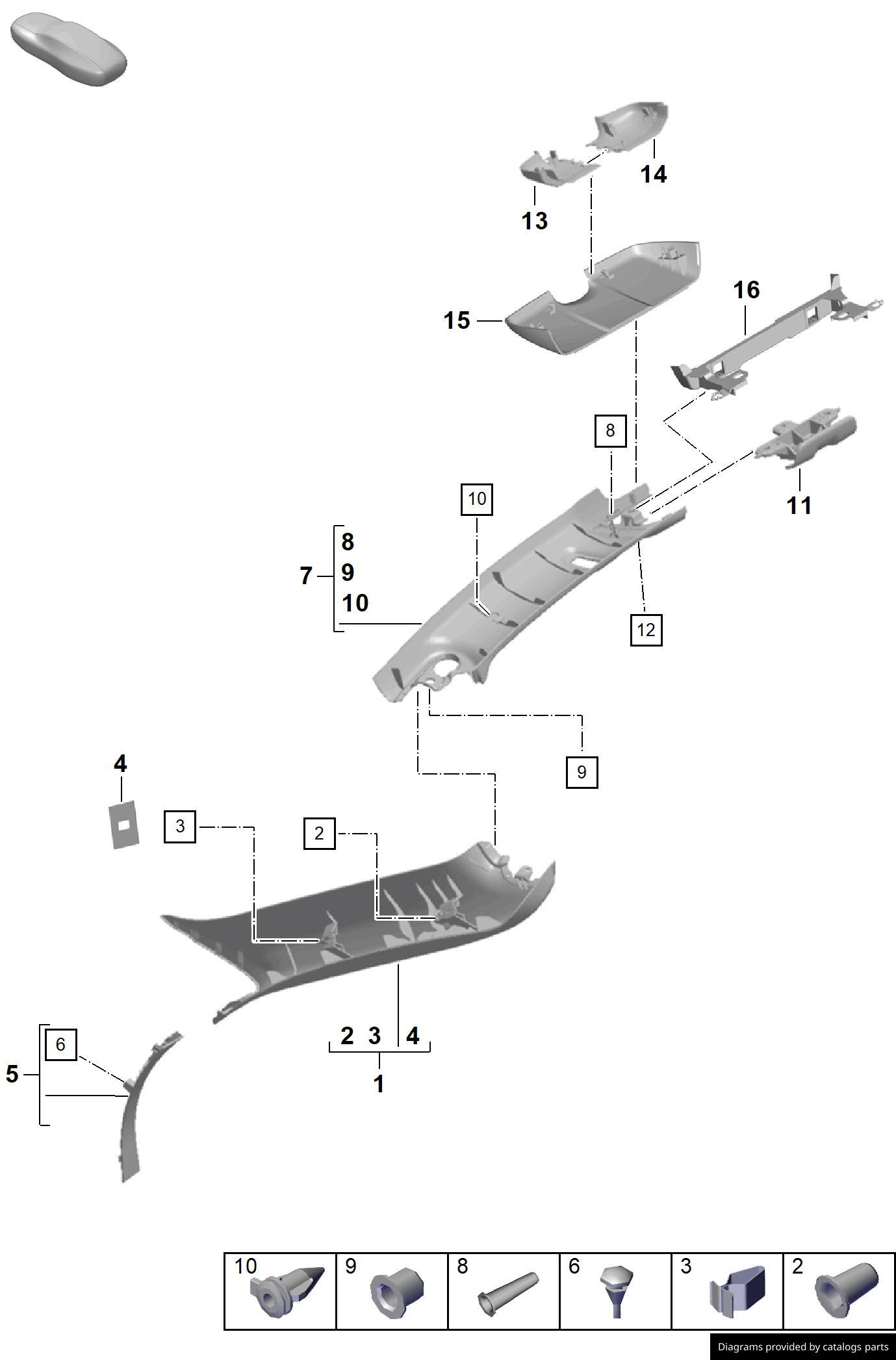 Car part diagram