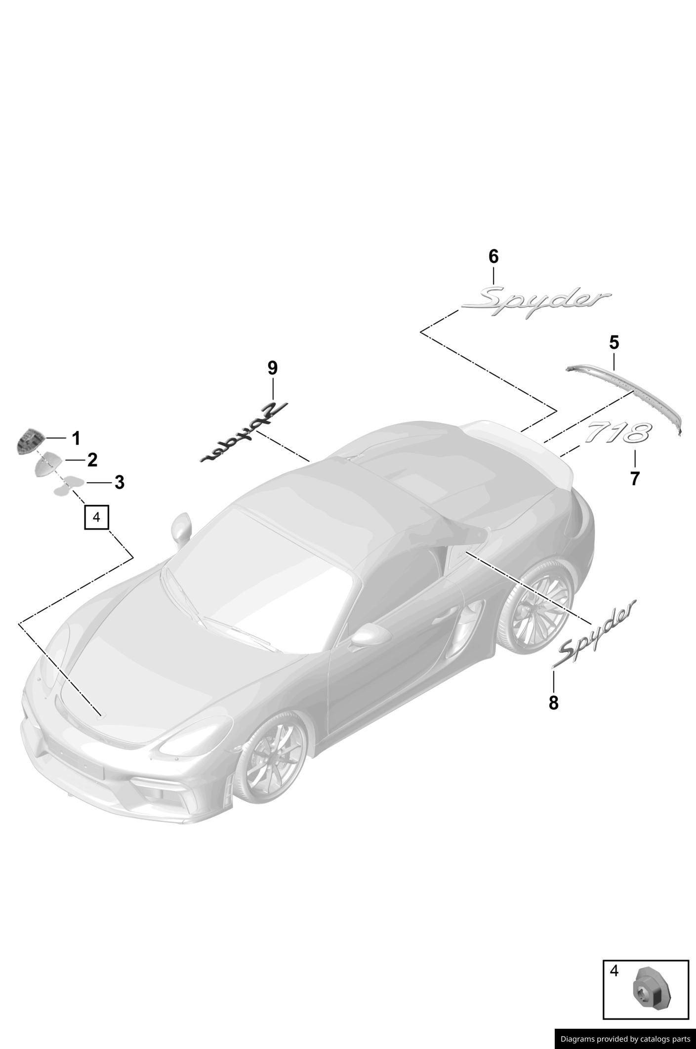 Porsche Nut WHT004974 - LLLParts