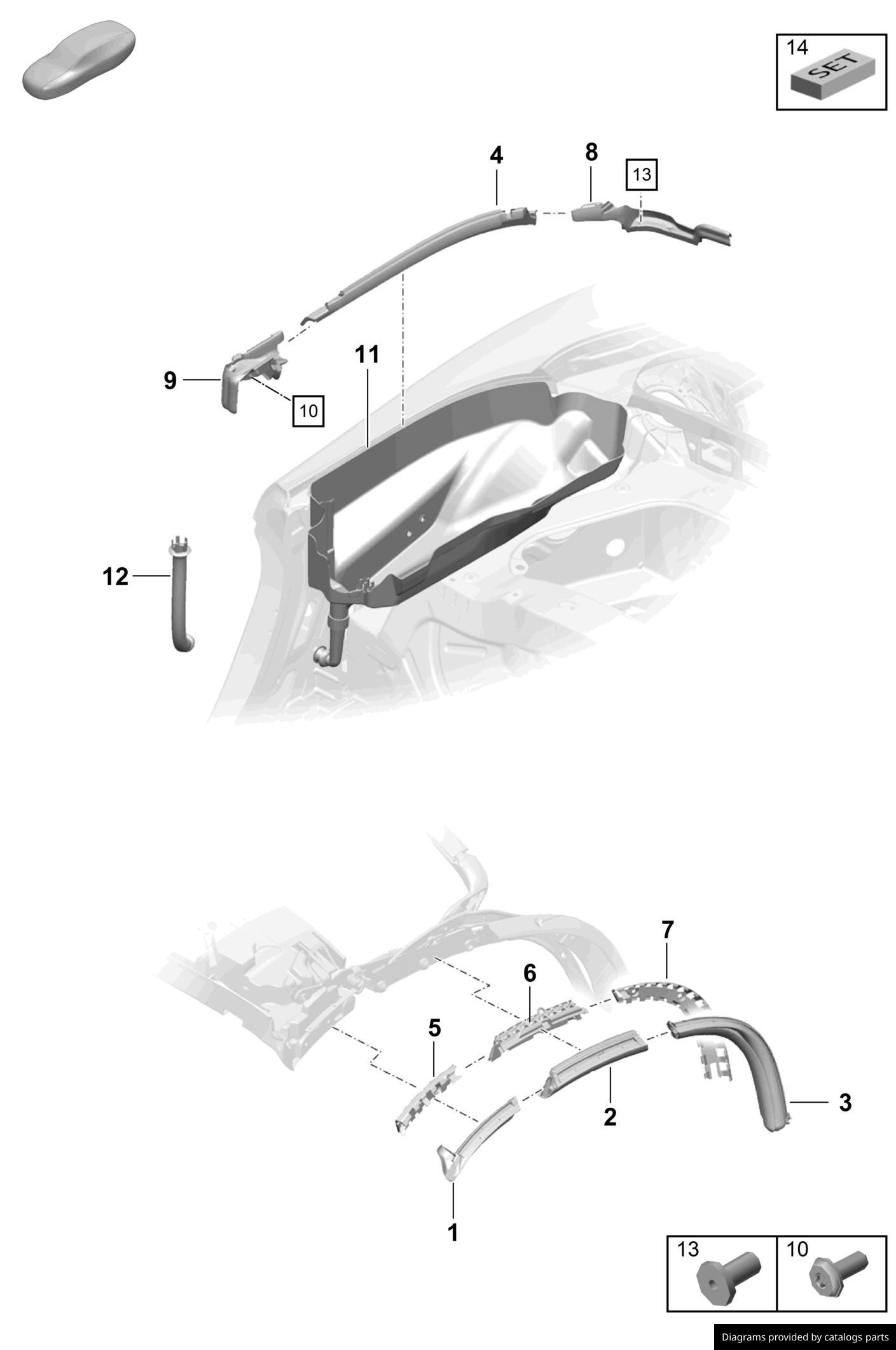 Car part diagram