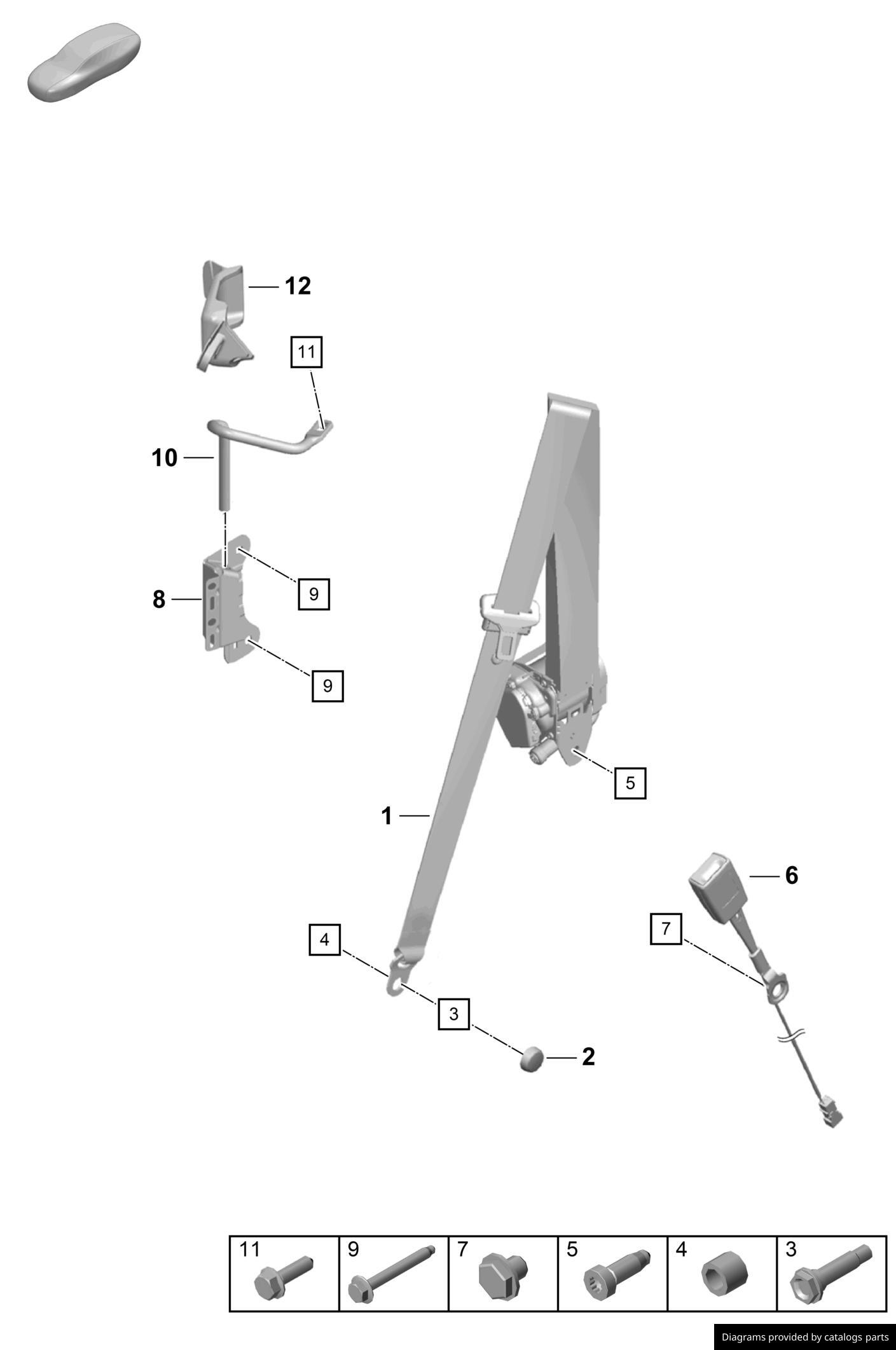 Car part diagram