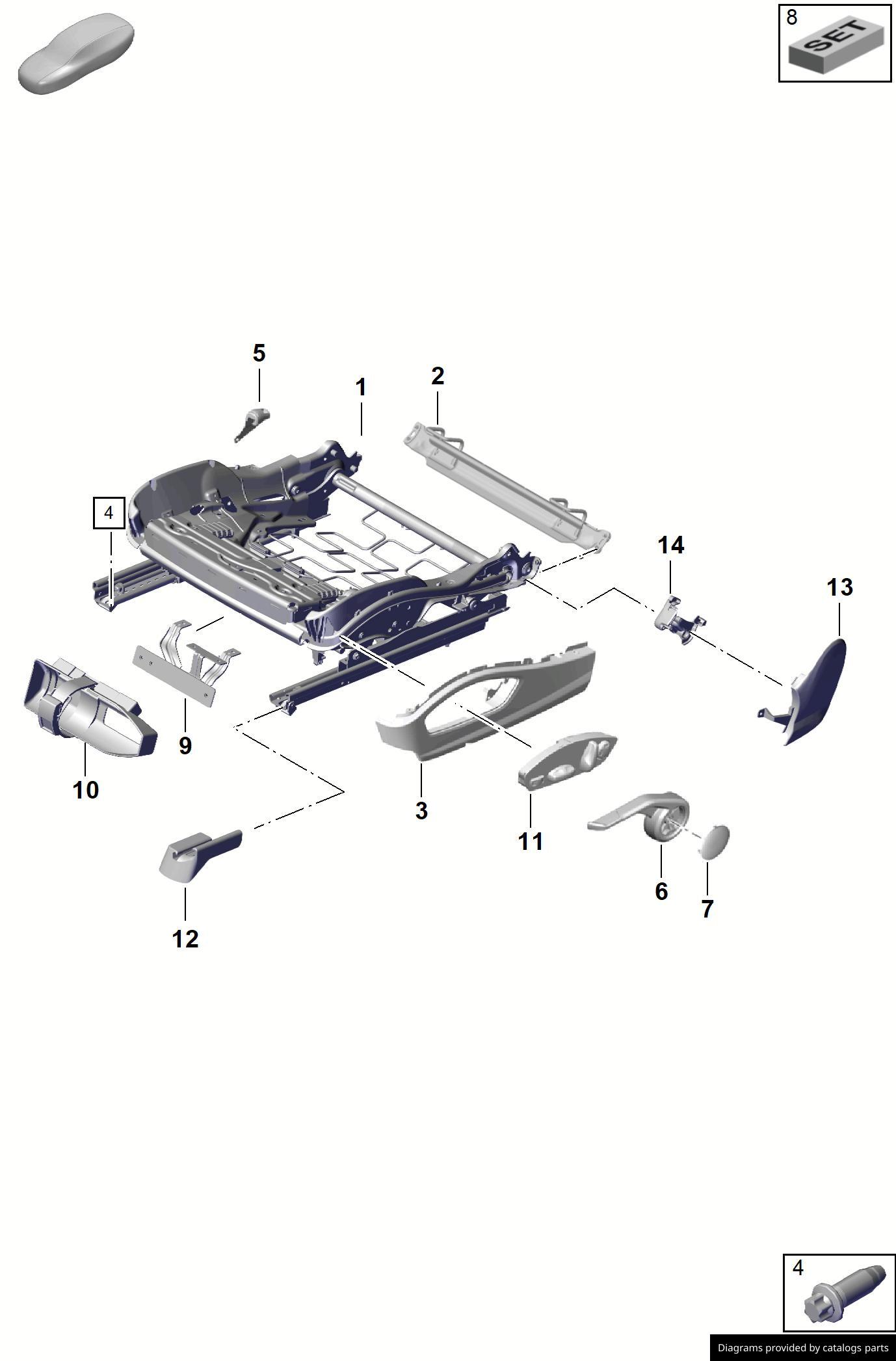 Car part diagram
