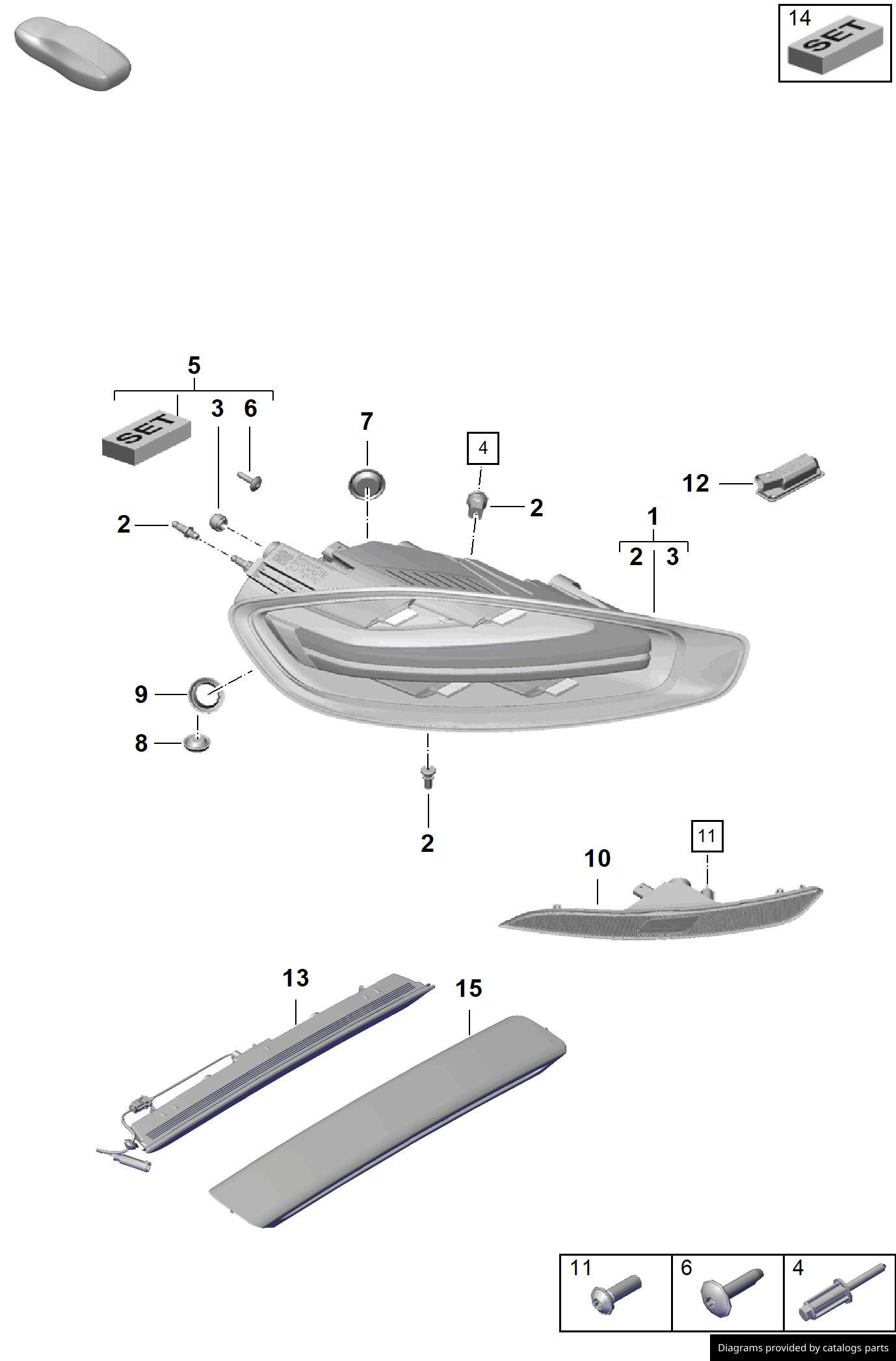 Car part diagram