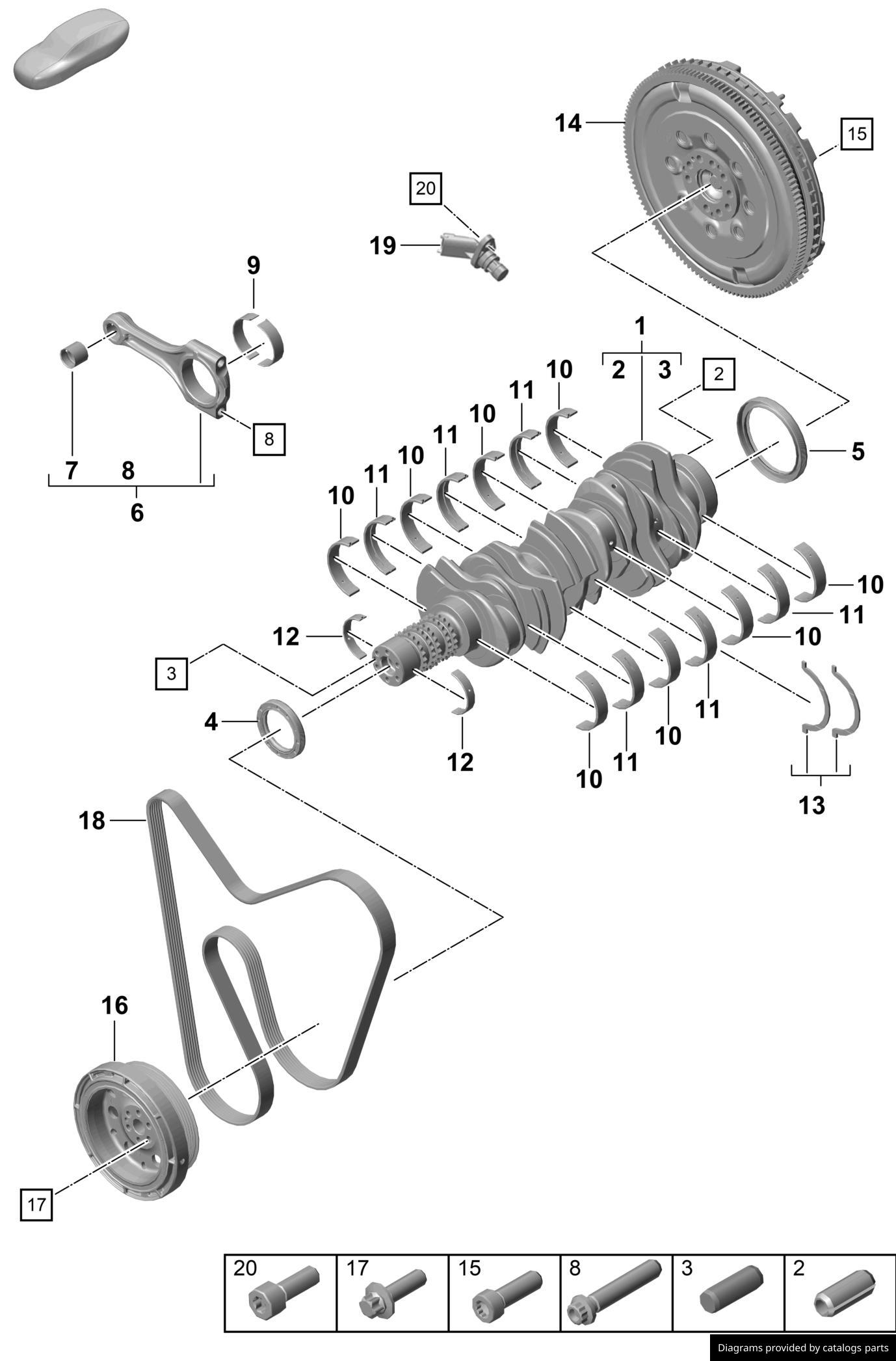 Car part diagram