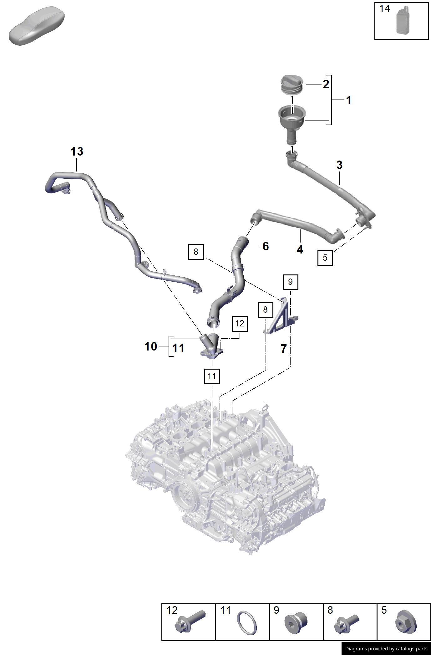 Car part diagram