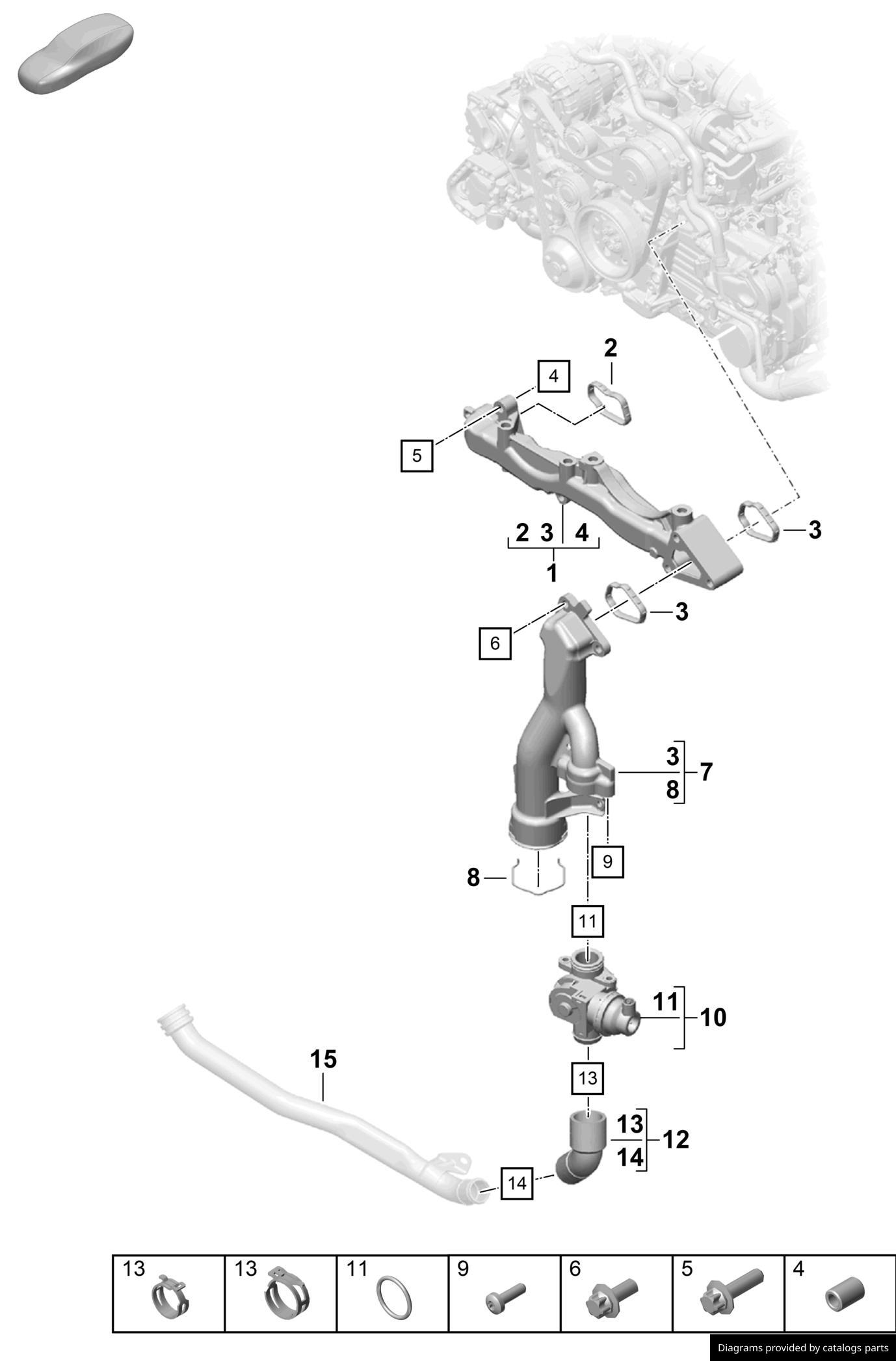 Car part diagram
