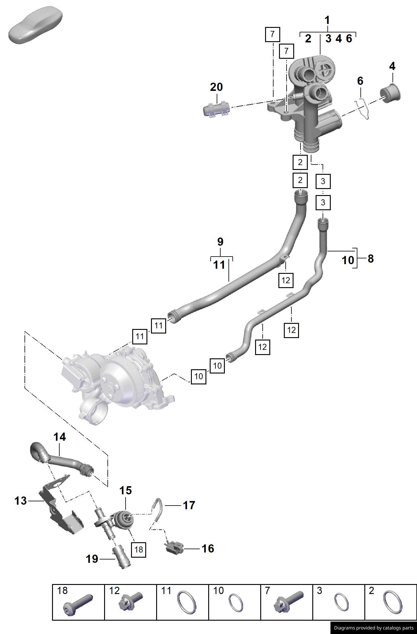 Car part diagram
