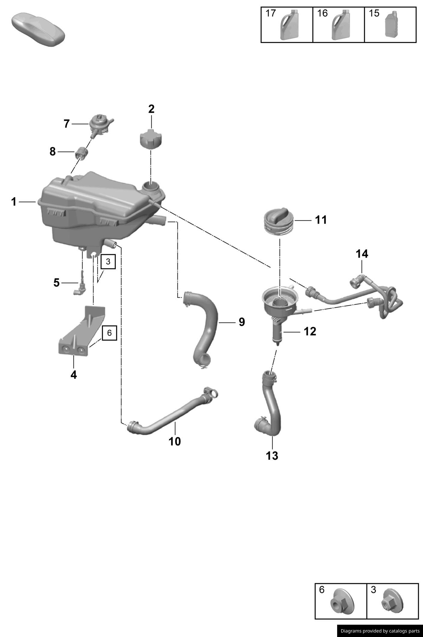 Car part diagram