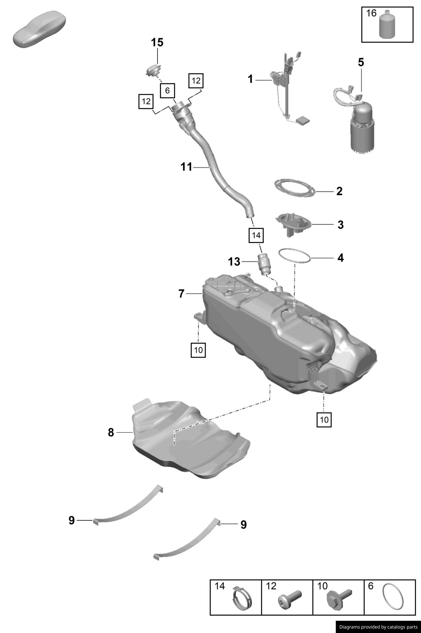 Car part diagram