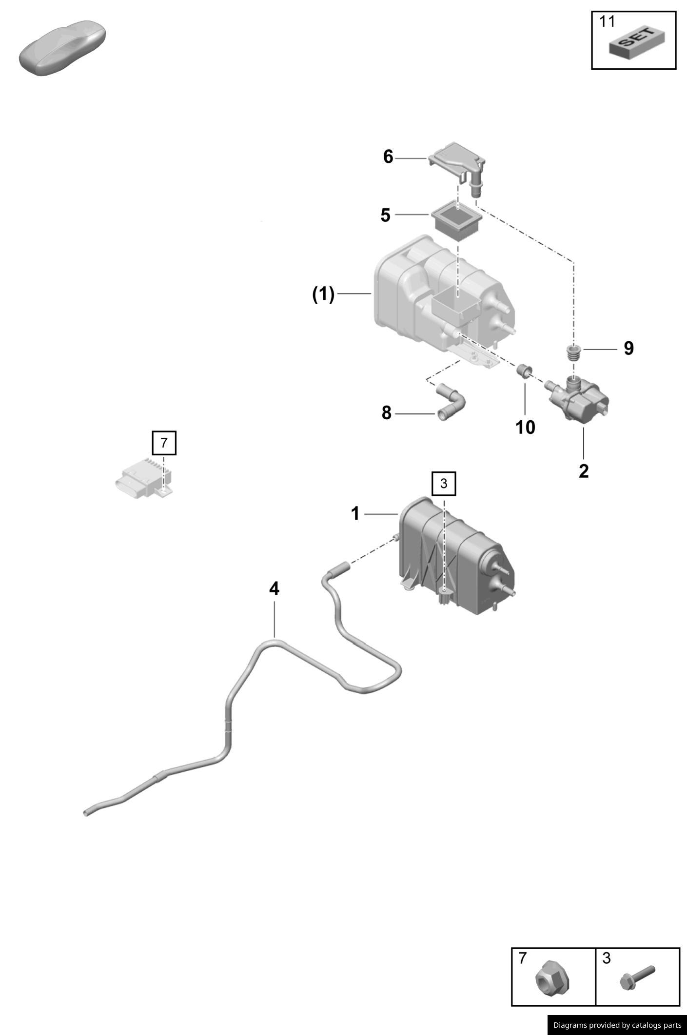 Car part diagram