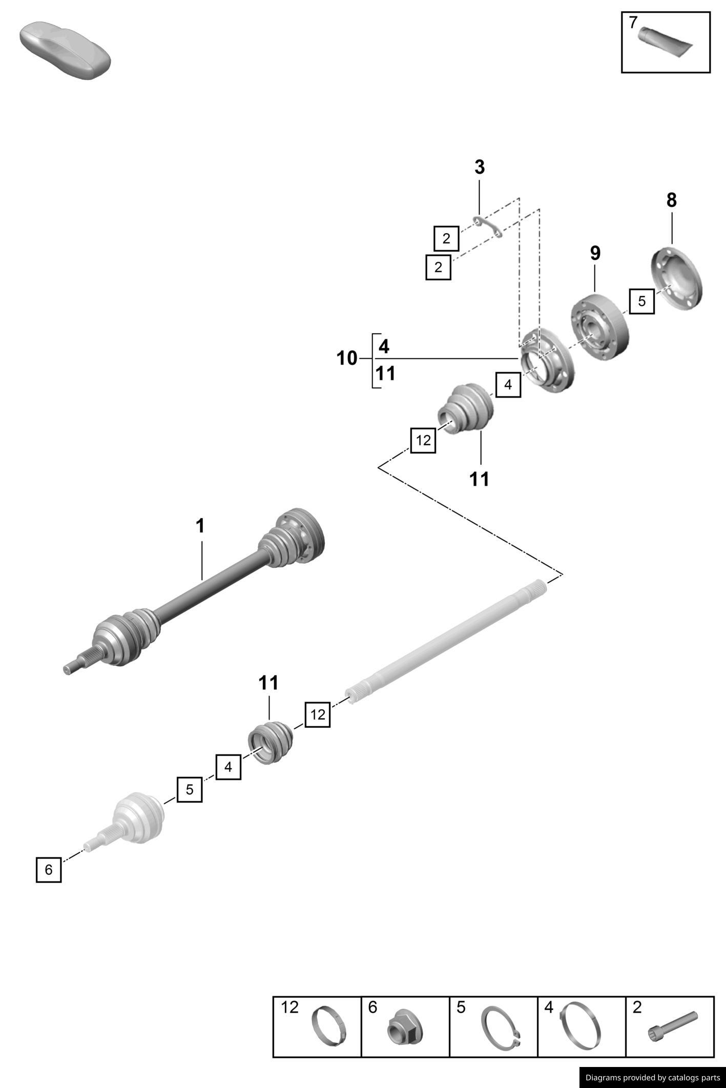 Car part diagram